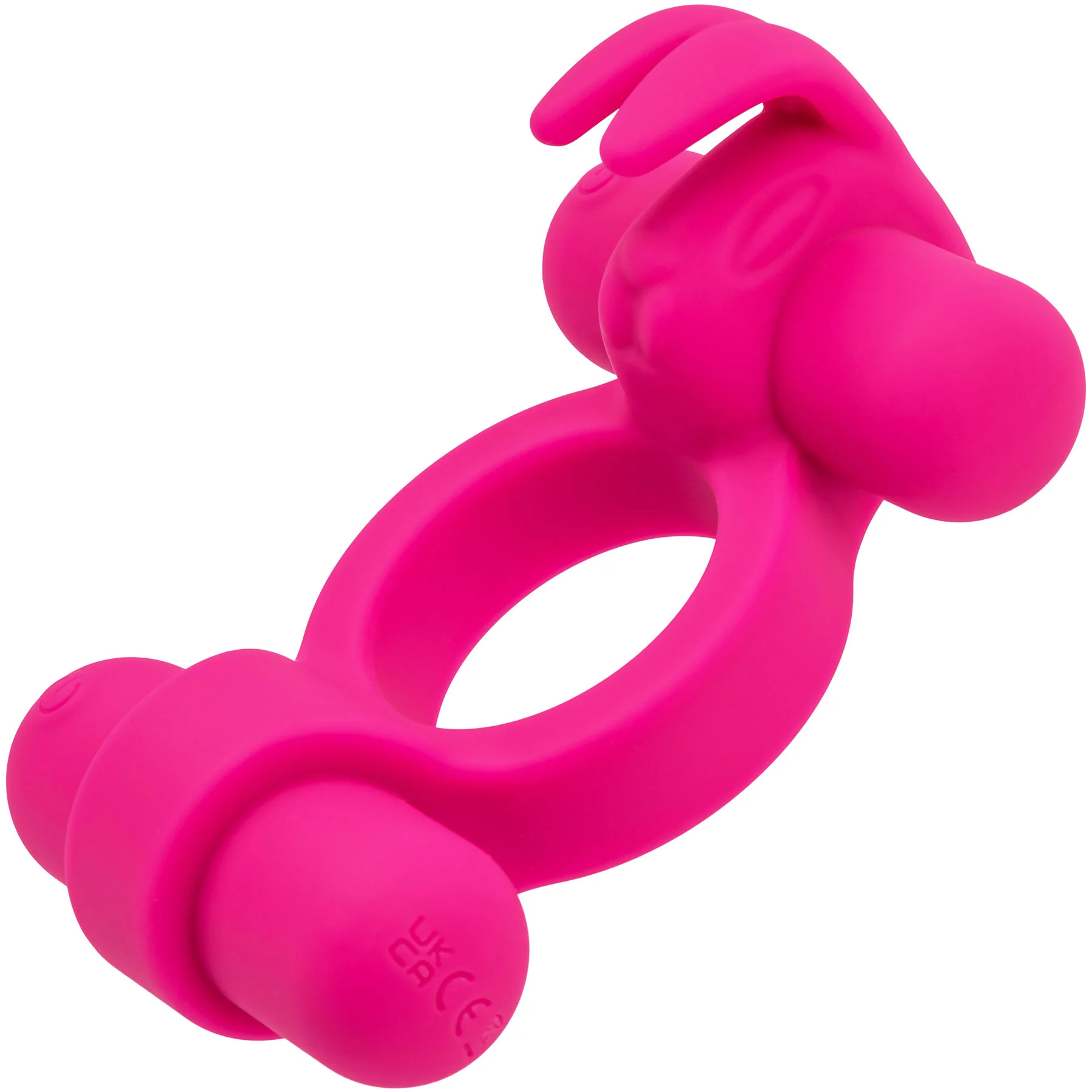 Silicone Rechargeable Rockin’ Rabbit® Vibrating Cock Ring By CalExotics - Image 3