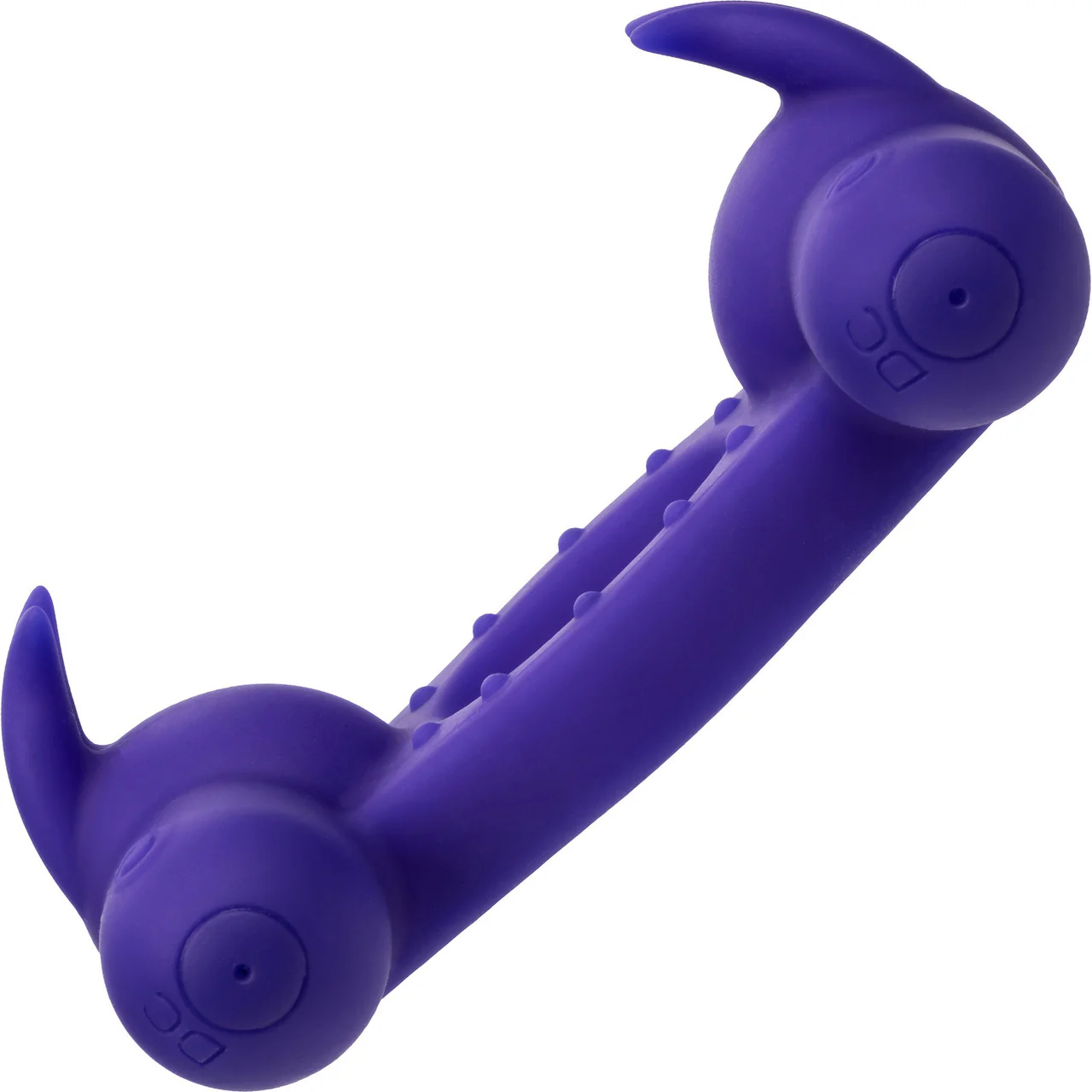 Silicone Rechargeable Triple Orgasm Enhancer Vibrating Cock Ring By CalExotics - Purple - Image 7