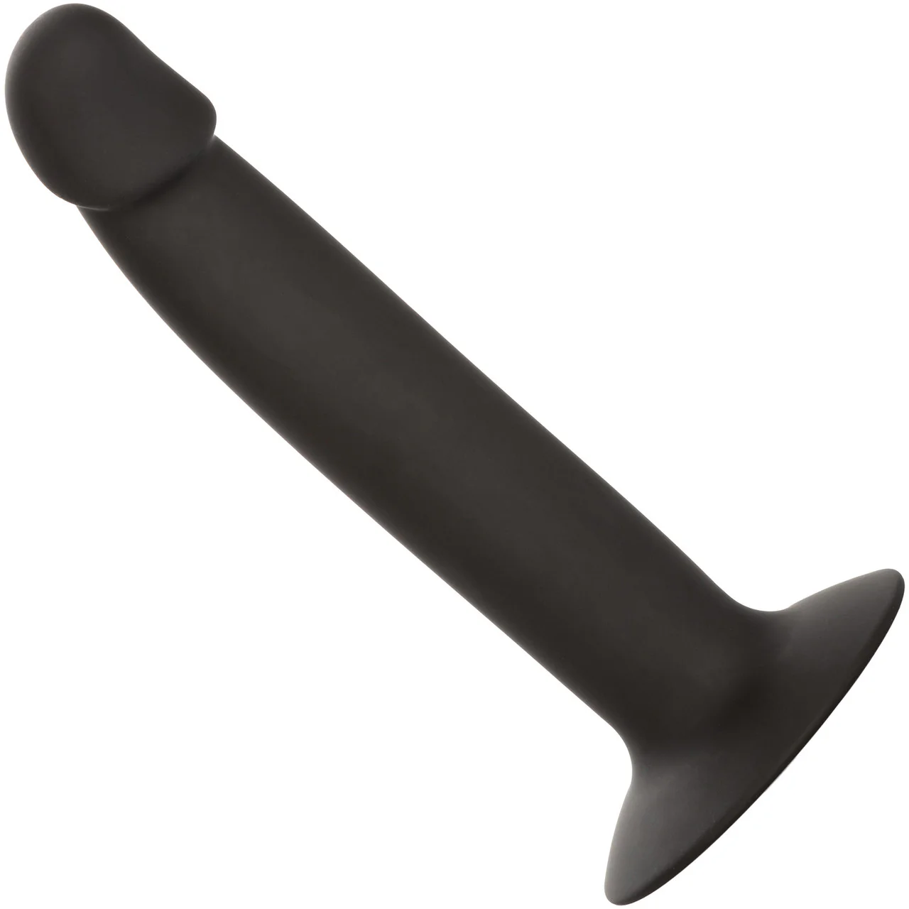 Silicone Slim Anal Stud Suction Cup Dildo By CalExotics - Black - Image 3