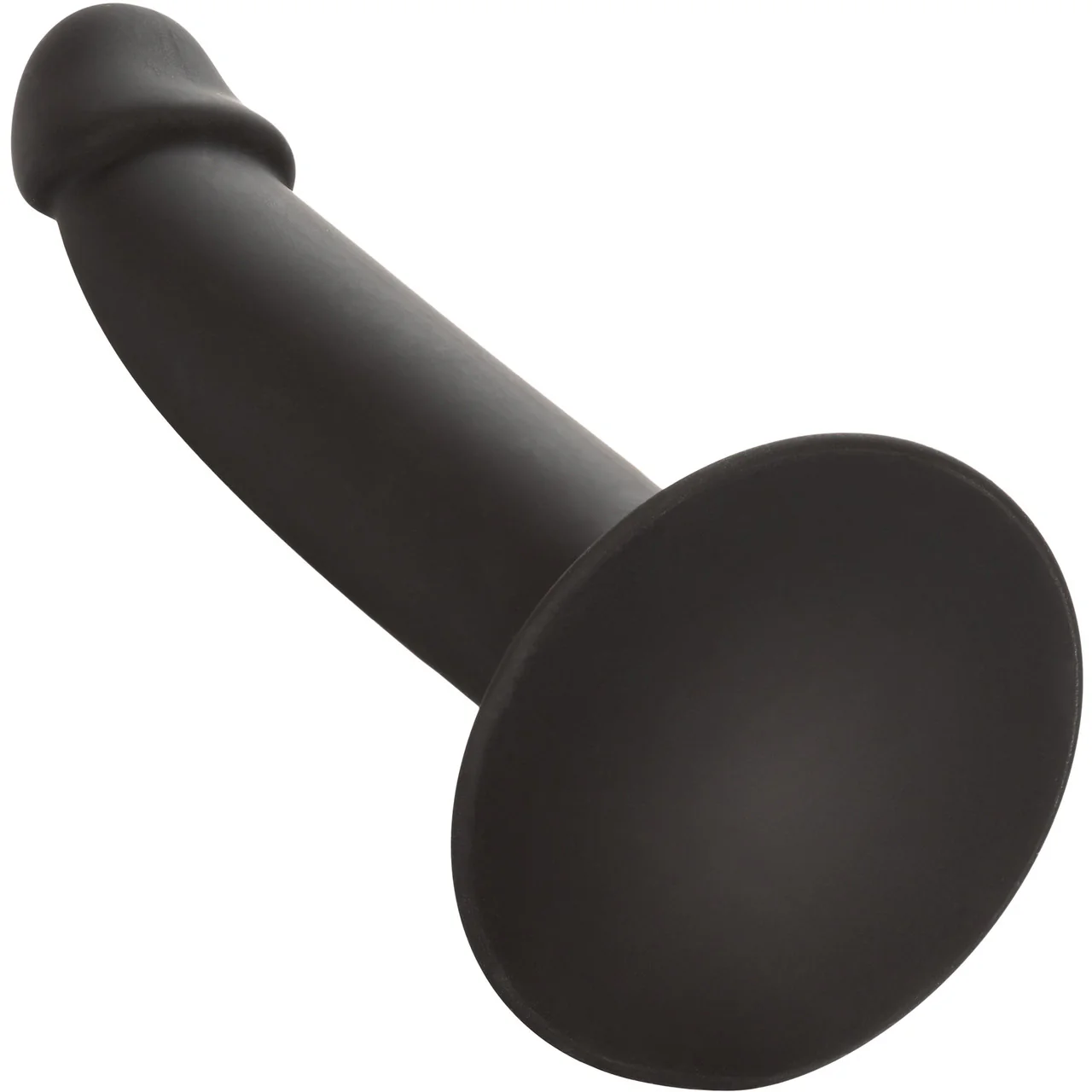 Silicone Slim Anal Stud Suction Cup Dildo By CalExotics - Black - Image 4