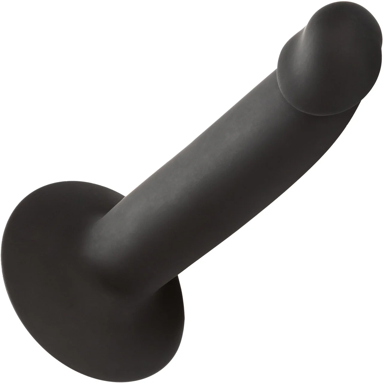 Silicone Slim Anal Stud Suction Cup Dildo By CalExotics - Black - Image 6