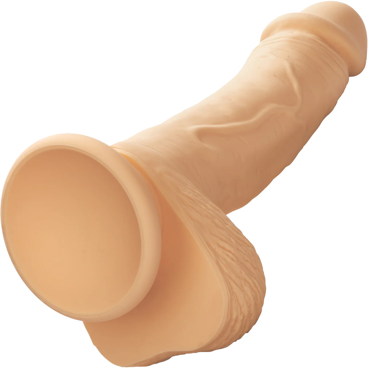 Silicone Studs Realistic 5" Suction Cup Dildo - Vanilla - Image 4