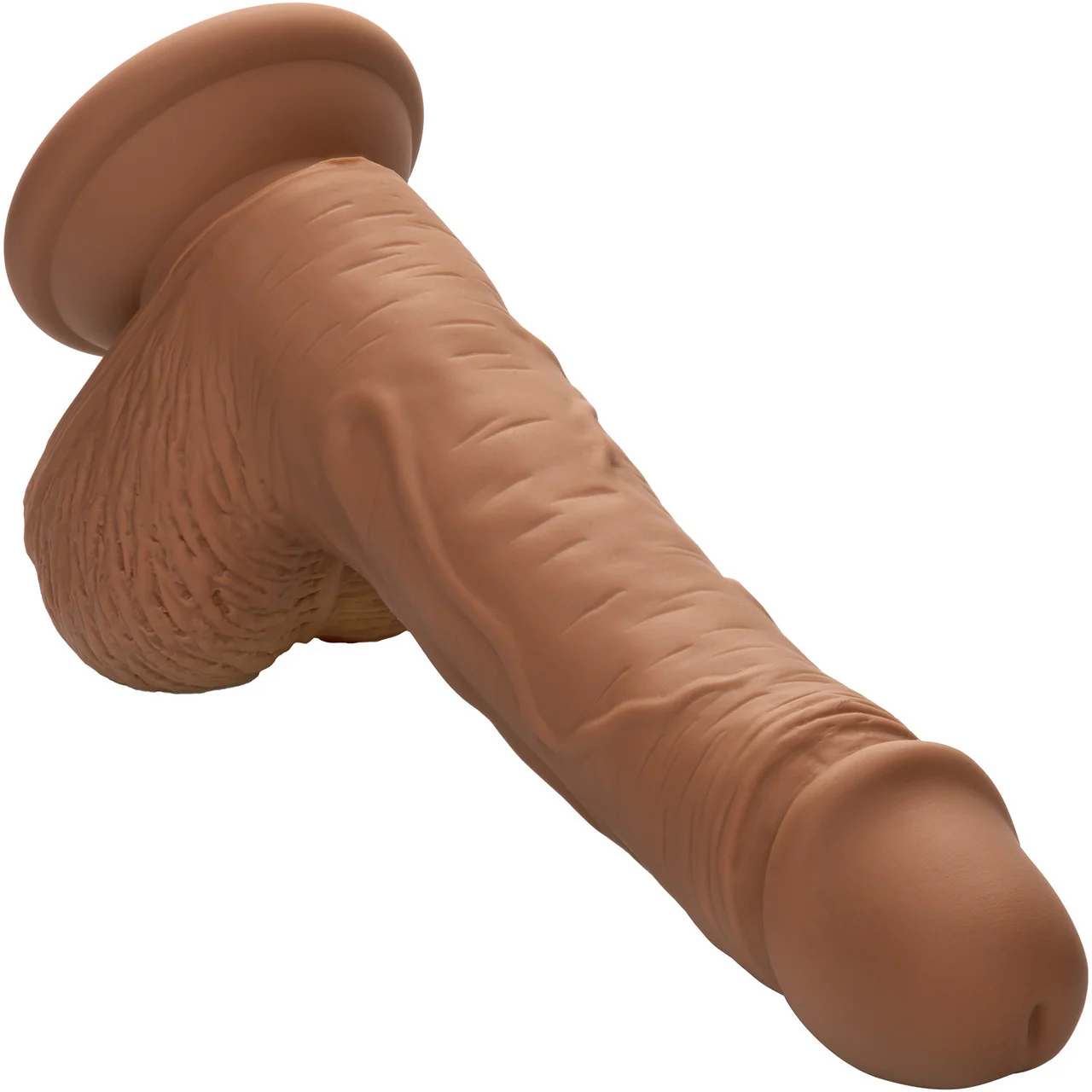 Silicone Studs Realistic 5" Suction Cup Dildo - Caramel - Image 7