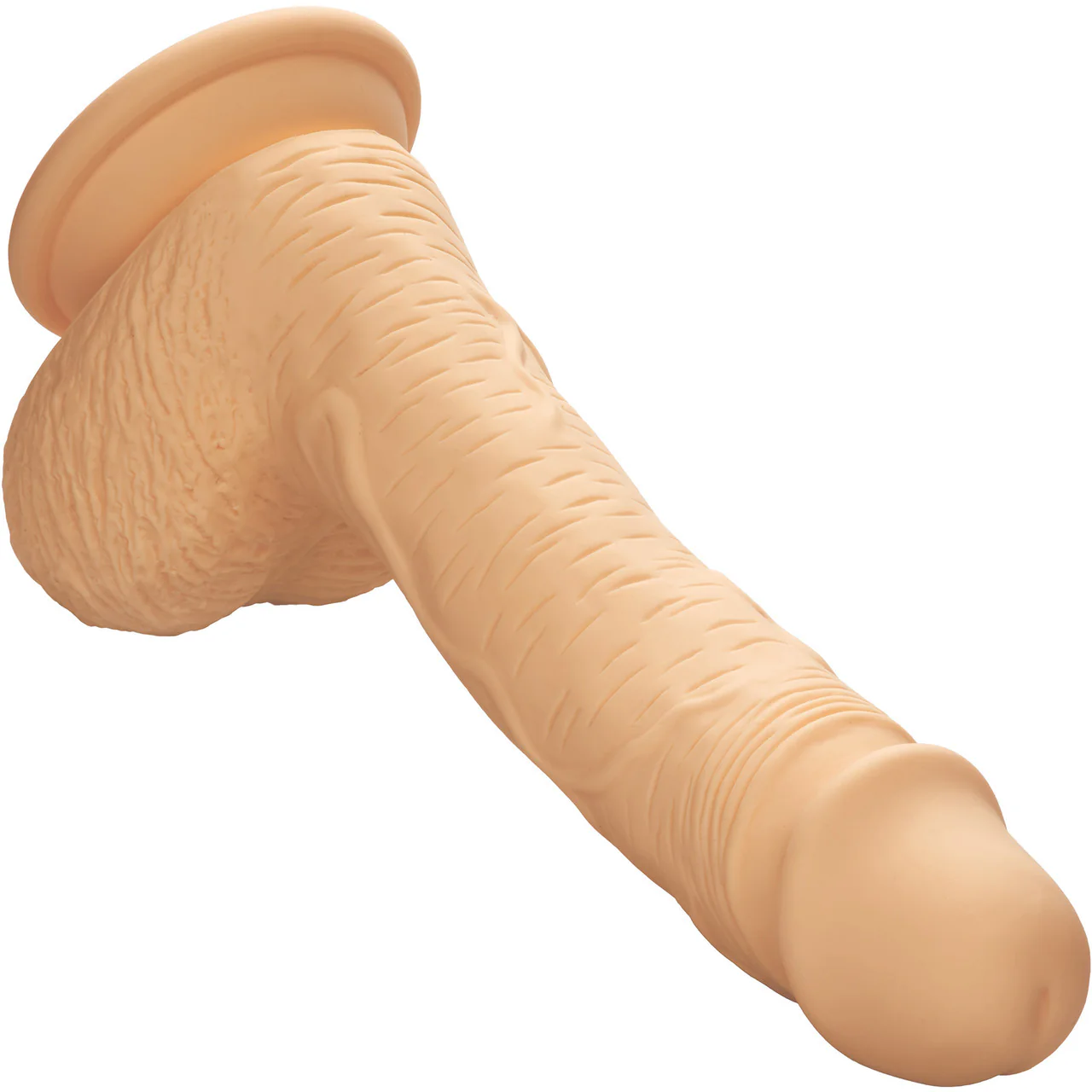Silicone Studs Realistic 6.25" Suction Cup Dildo - Vanilla - Image 5