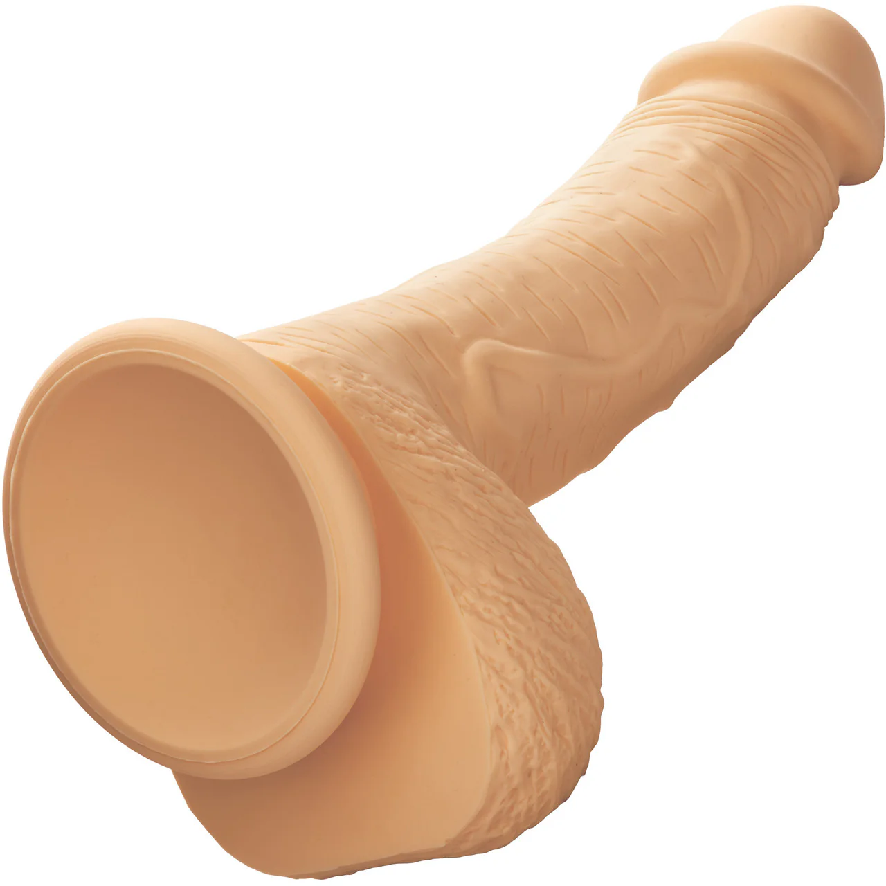 Silicone Studs Realistic 6.25" Suction Cup Dildo - Vanilla - Image 6