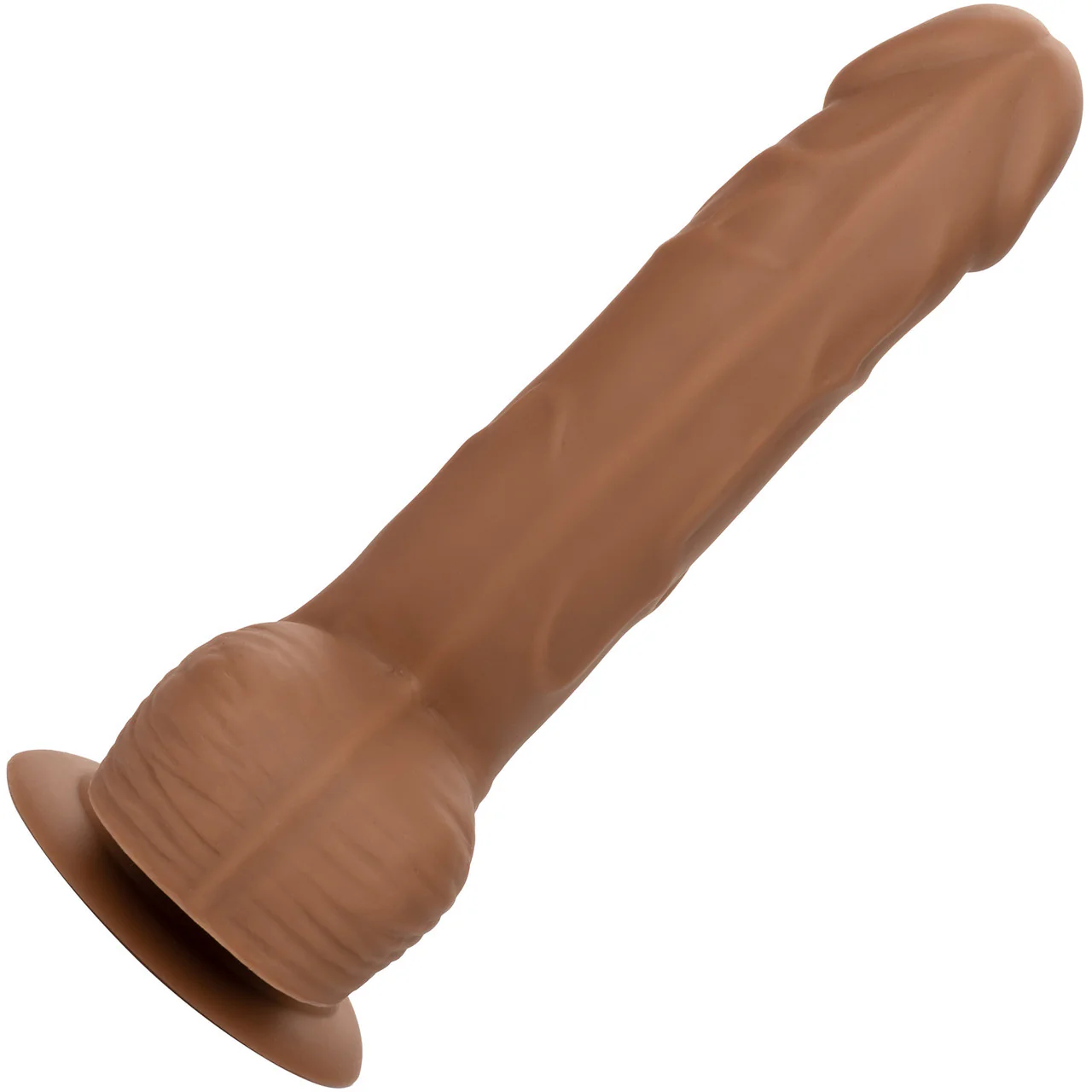 Silicone Studs Realistic 6" Suction Cup Dildo - Caramel - Image 4