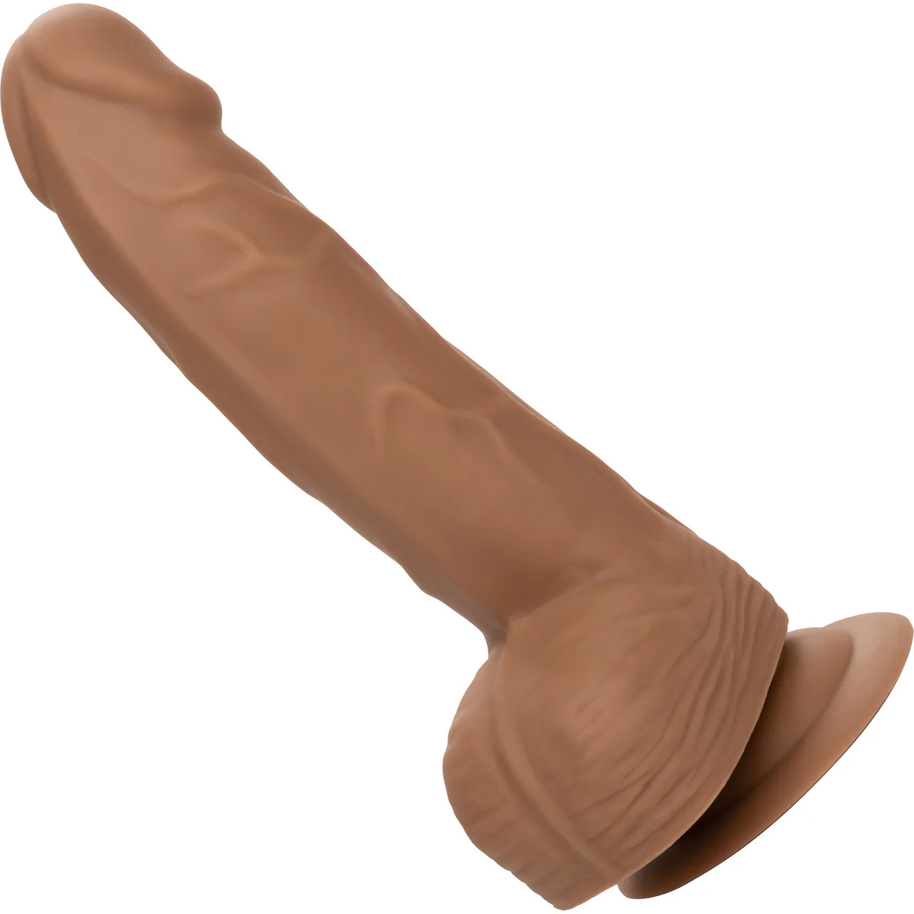 Silicone Studs Realistic 6" Suction Cup Dildo - Caramel - Image 7