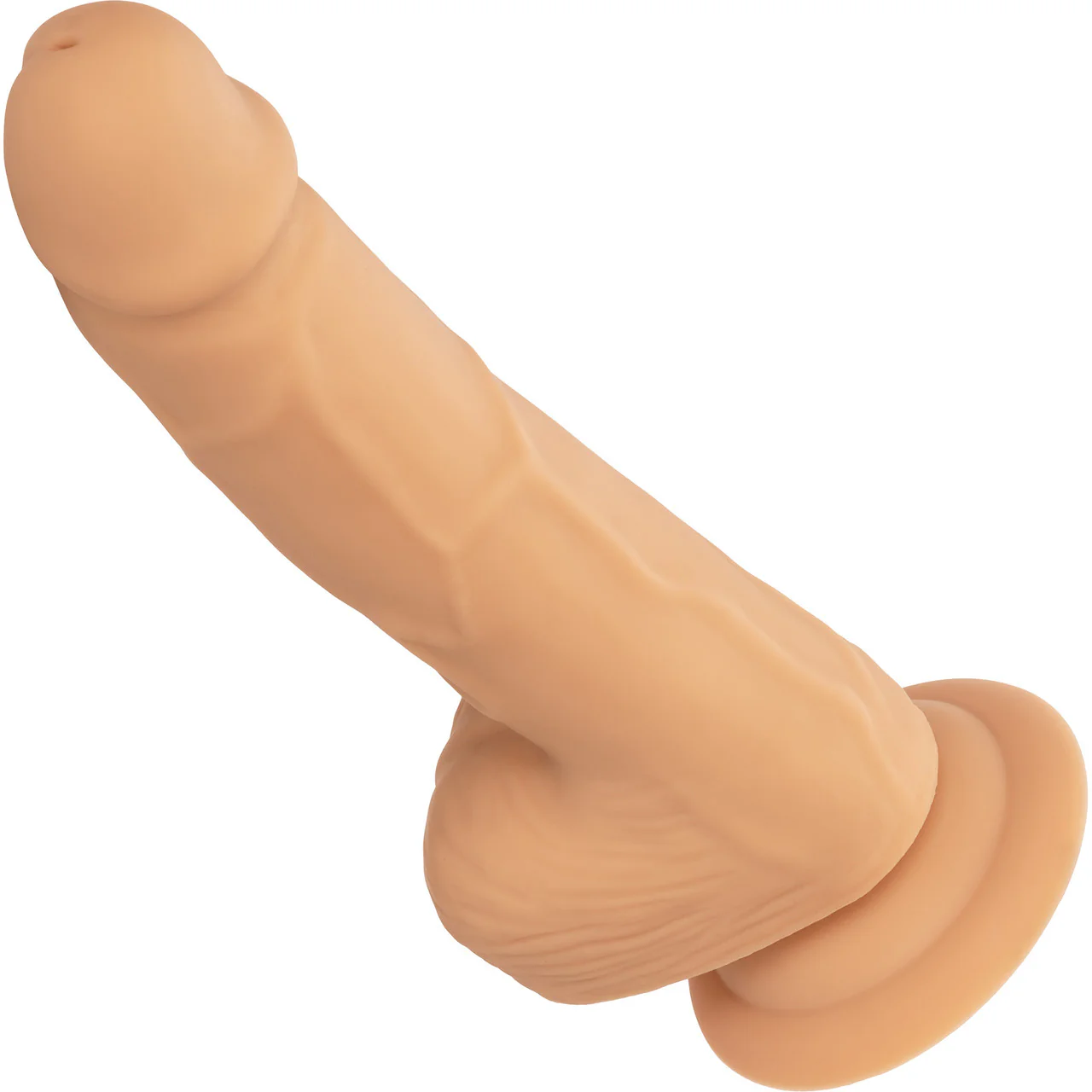 Silicone Studs Realistic 6" Suction Cup Dildo - Vanilla - Image 3