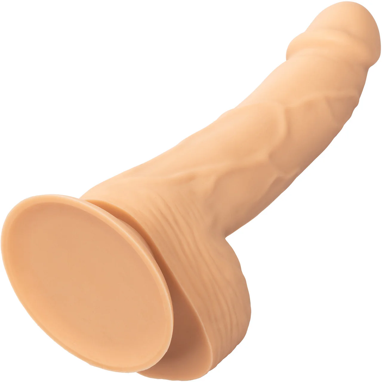 Silicone Studs Realistic 6" Suction Cup Dildo - Vanilla - Image 6