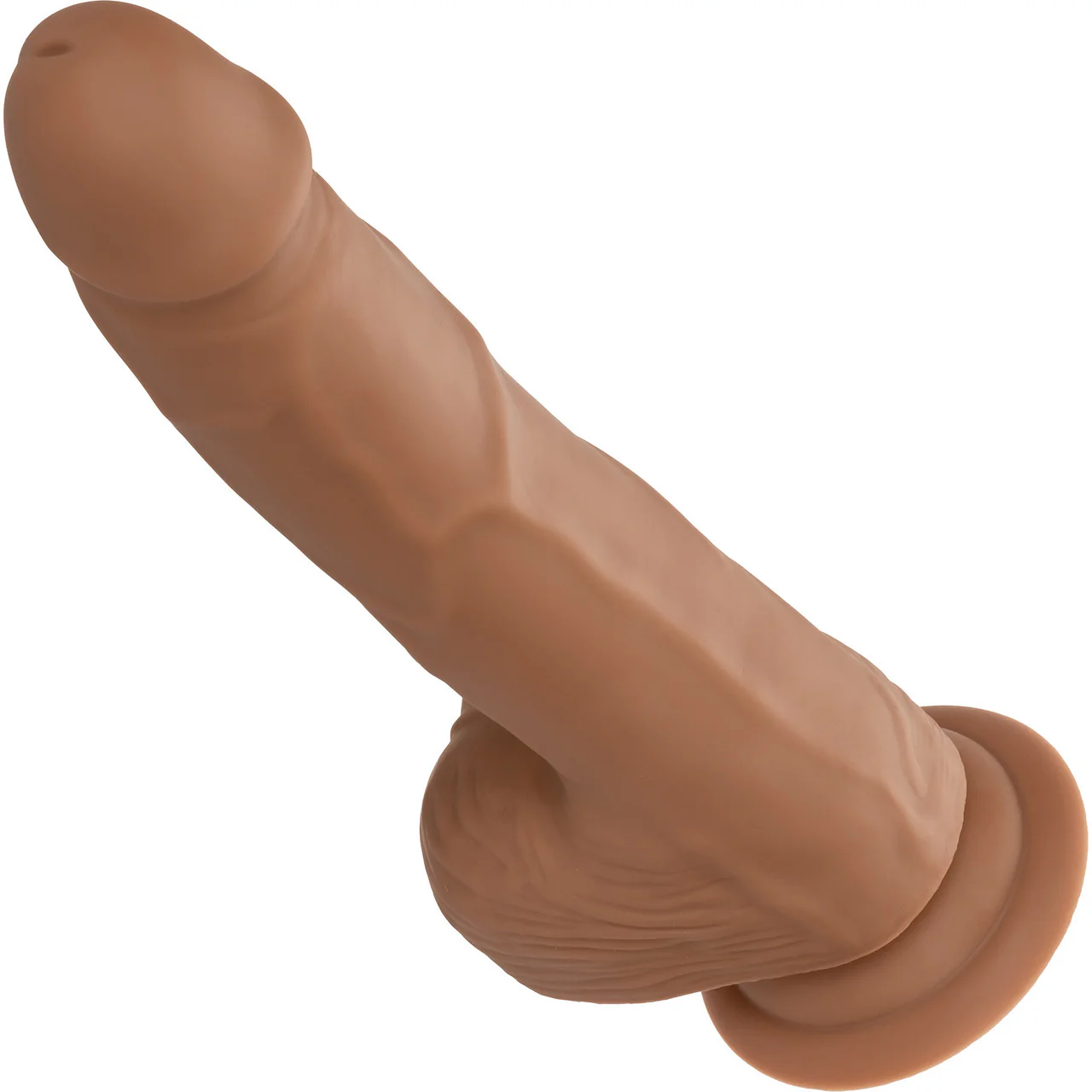 Silicone Studs Realistic 8" Suction Cup Dildo - Caramel - Image 7