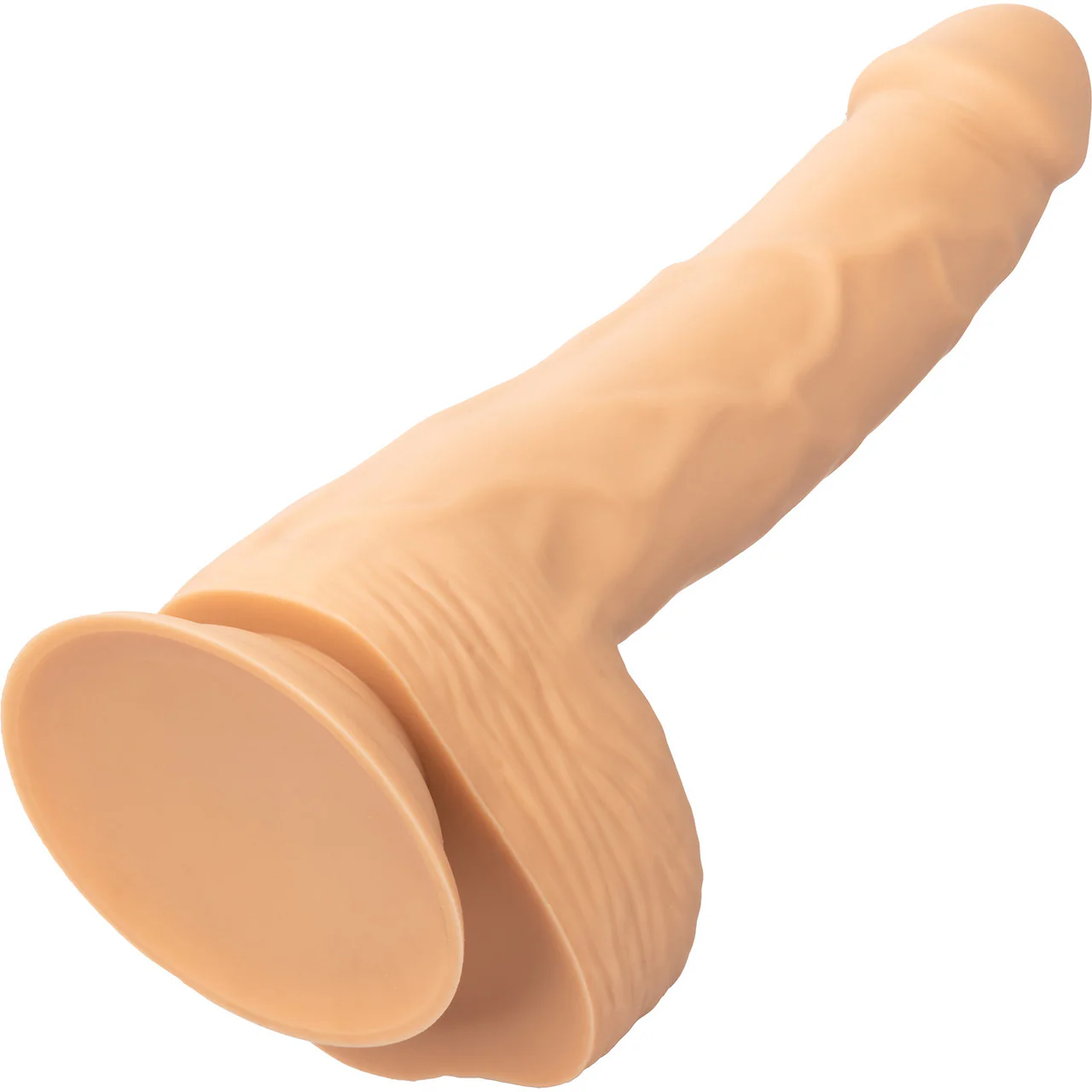 Silicone Studs Realistic 8" Suction Cup Dildo - Vanilla - Image 6