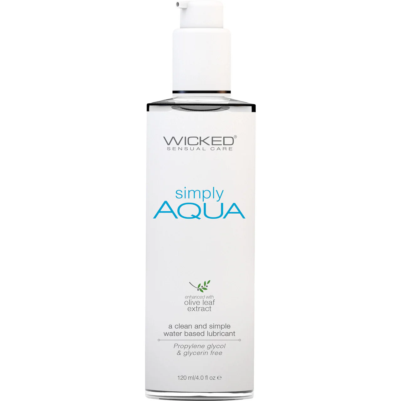 Simply Aqua Water Based Personal Lubricant With Olive Leaf Extract 4 fl oz