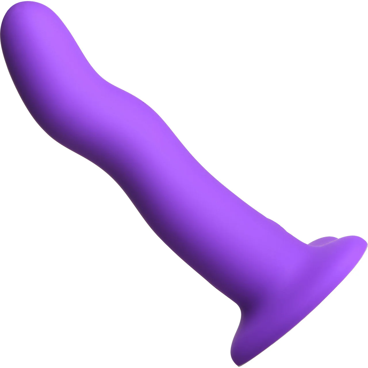 Simply Sweet 21X Vibrating Wavy Rechargeable Silicone G-Spot Vibrator With Remote - Purple - Image 4