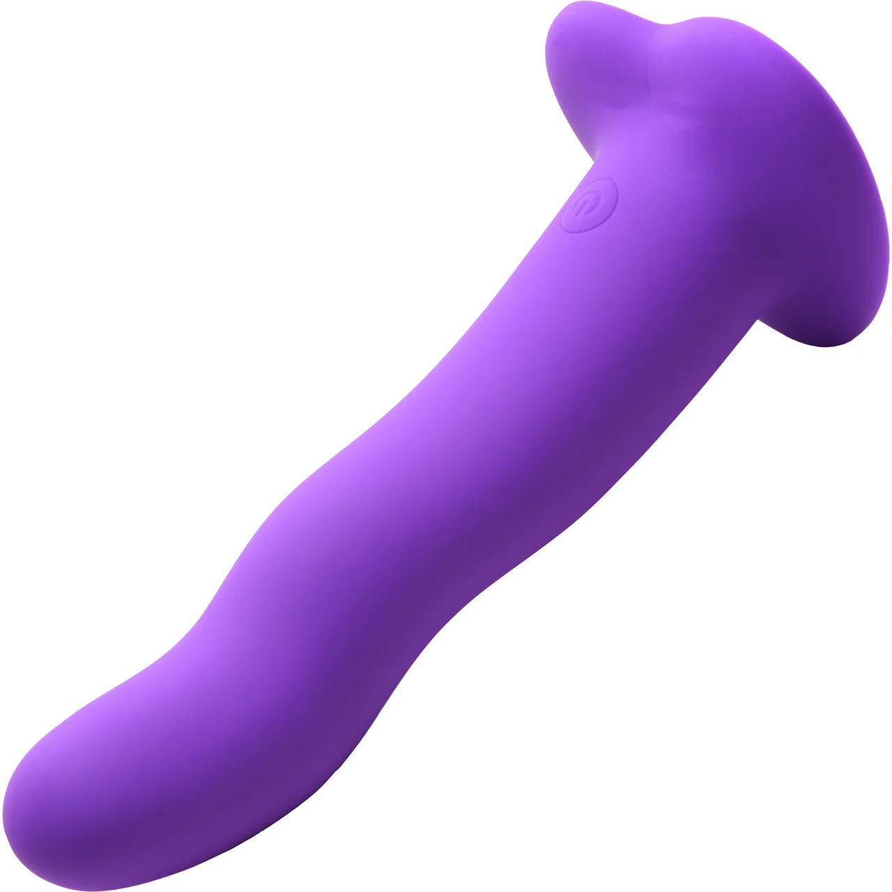Simply Sweet 21X Vibrating Wavy Rechargeable Silicone G-Spot Vibrator With Remote - Purple - Image 5