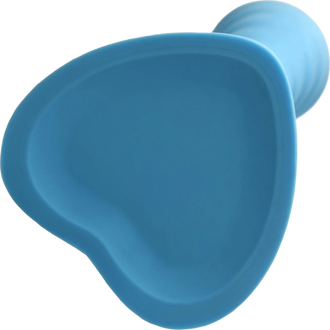 Simply Sweet Ribbed 7" Silicone G-Spot Suction Cup Dildo - Blue - Image 10
