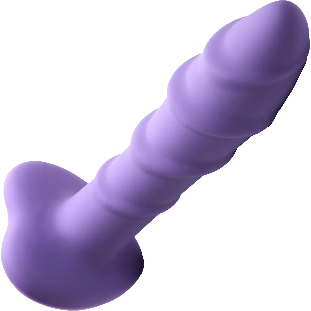 Simply Sweet Swirl 7" Silicone Suction Cup Dildo - Purple - Image 4