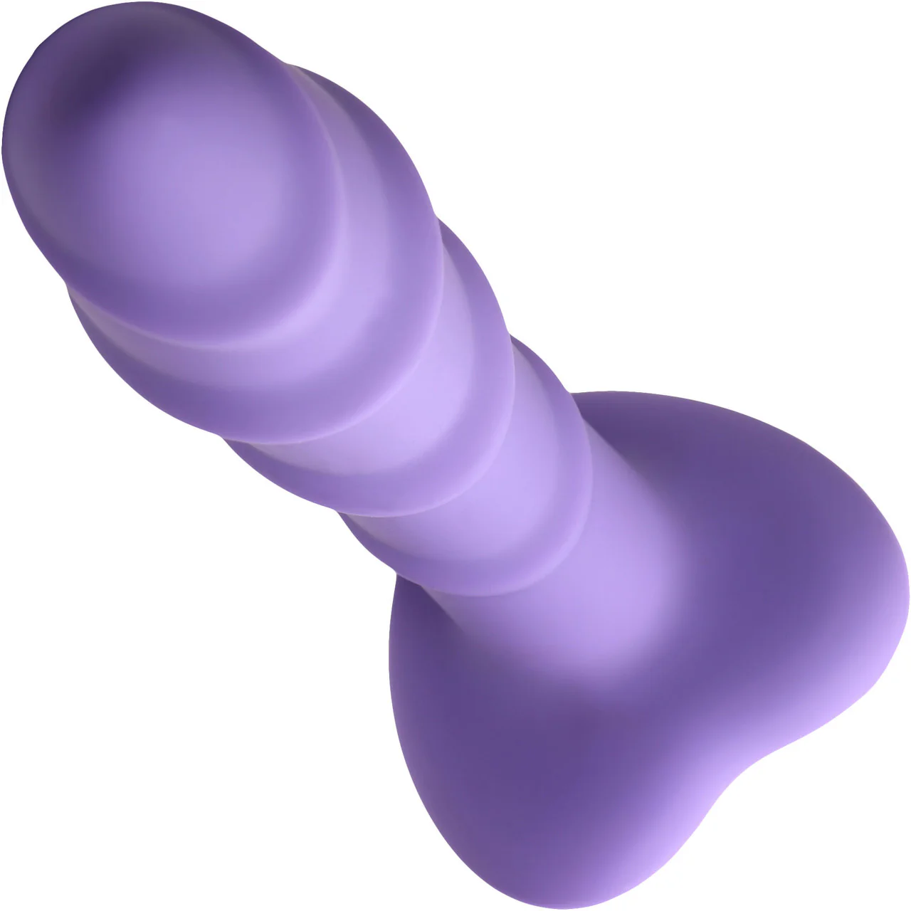 Simply Sweet Swirl 7" Silicone Suction Cup Dildo - Purple - Image 5