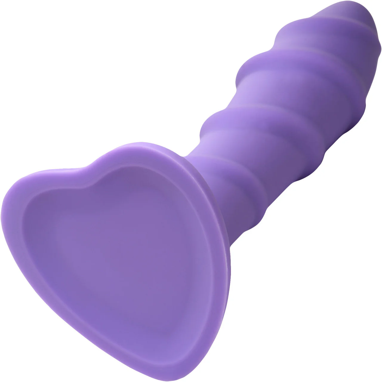 Simply Sweet Swirl 7" Silicone Suction Cup Dildo - Purple - Image 6