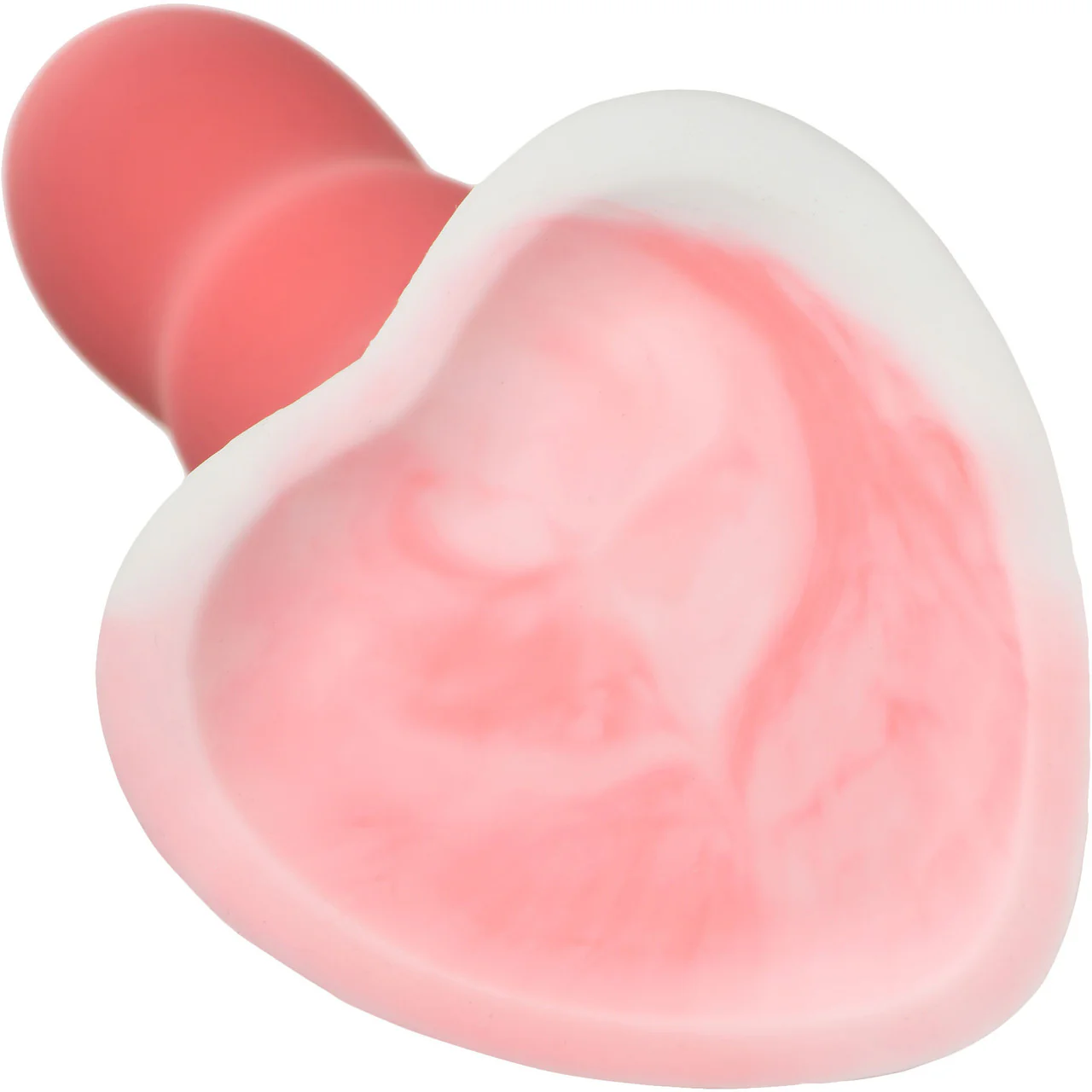 Simply Sweet Wavy 8" Silicone G-Spot Suction Cup Dildo - Pink & White - Image 8