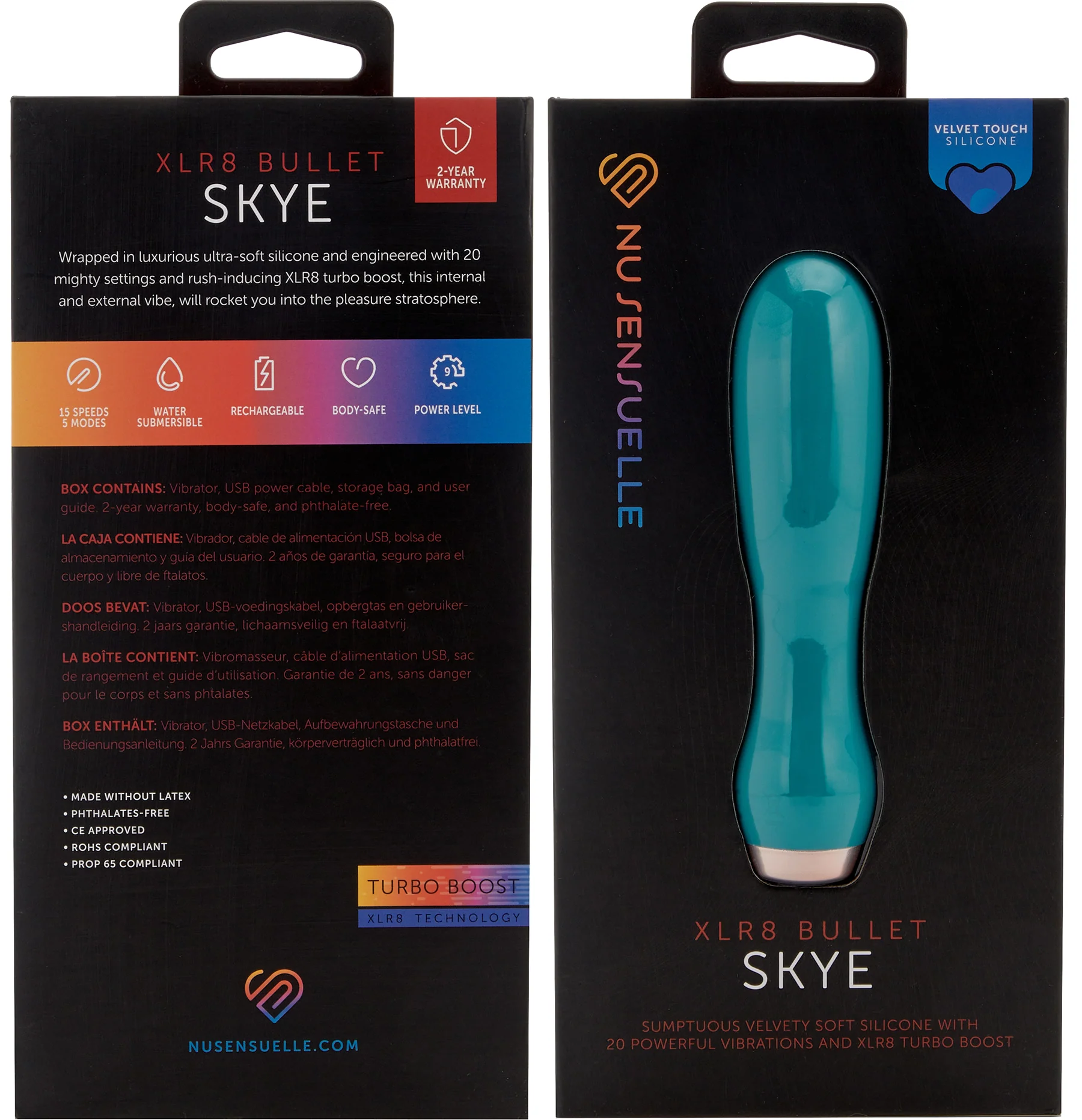 Skye XLR8 Rechargeable Silicone Bullet Vibrator With Turbo Boost By Nu Sensuelle - Image 6