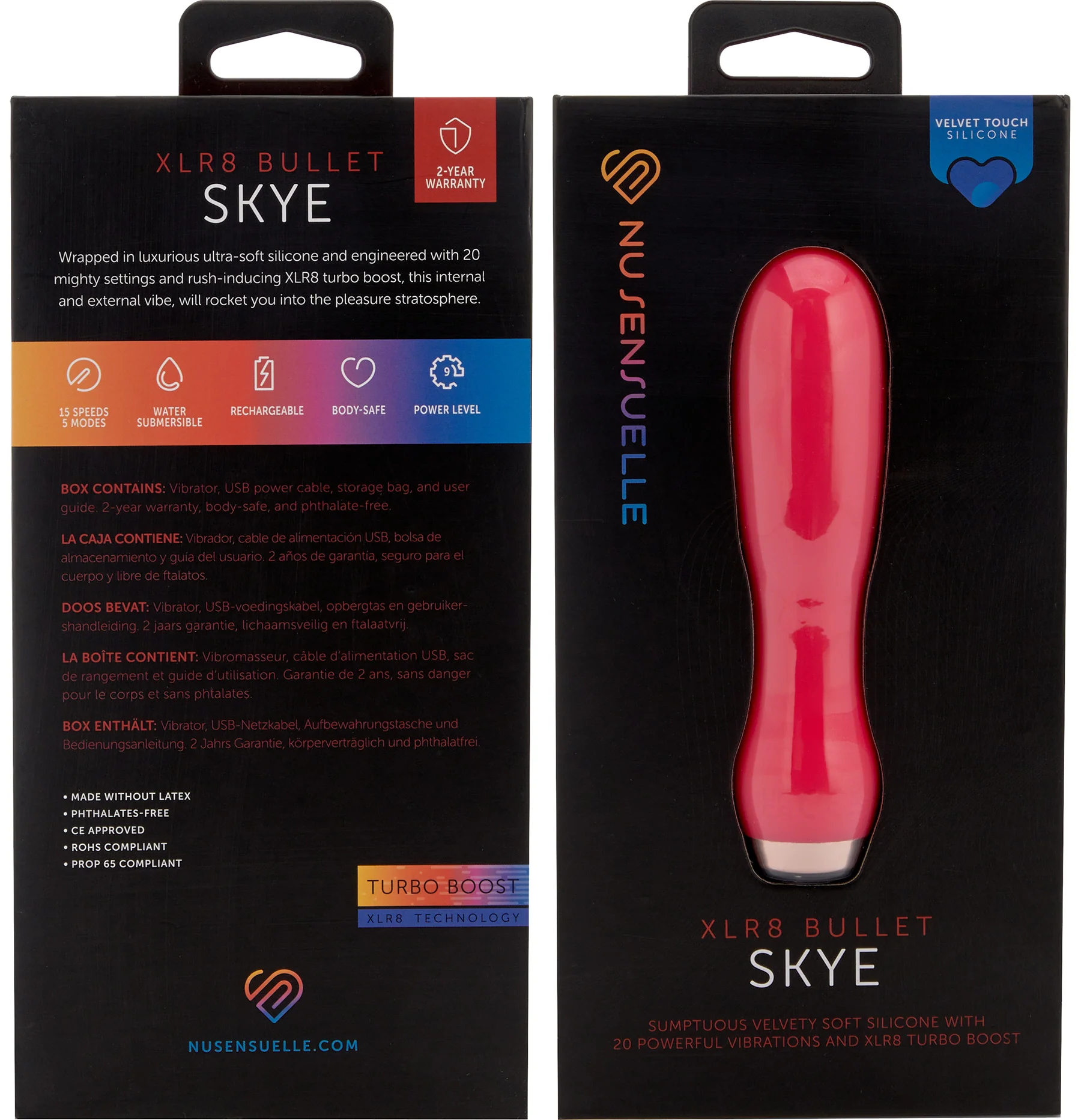 Skye XLR8 Rechargeable Silicone Bullet Vibrator With Turbo Boost By Nu Sensuelle - Image 7