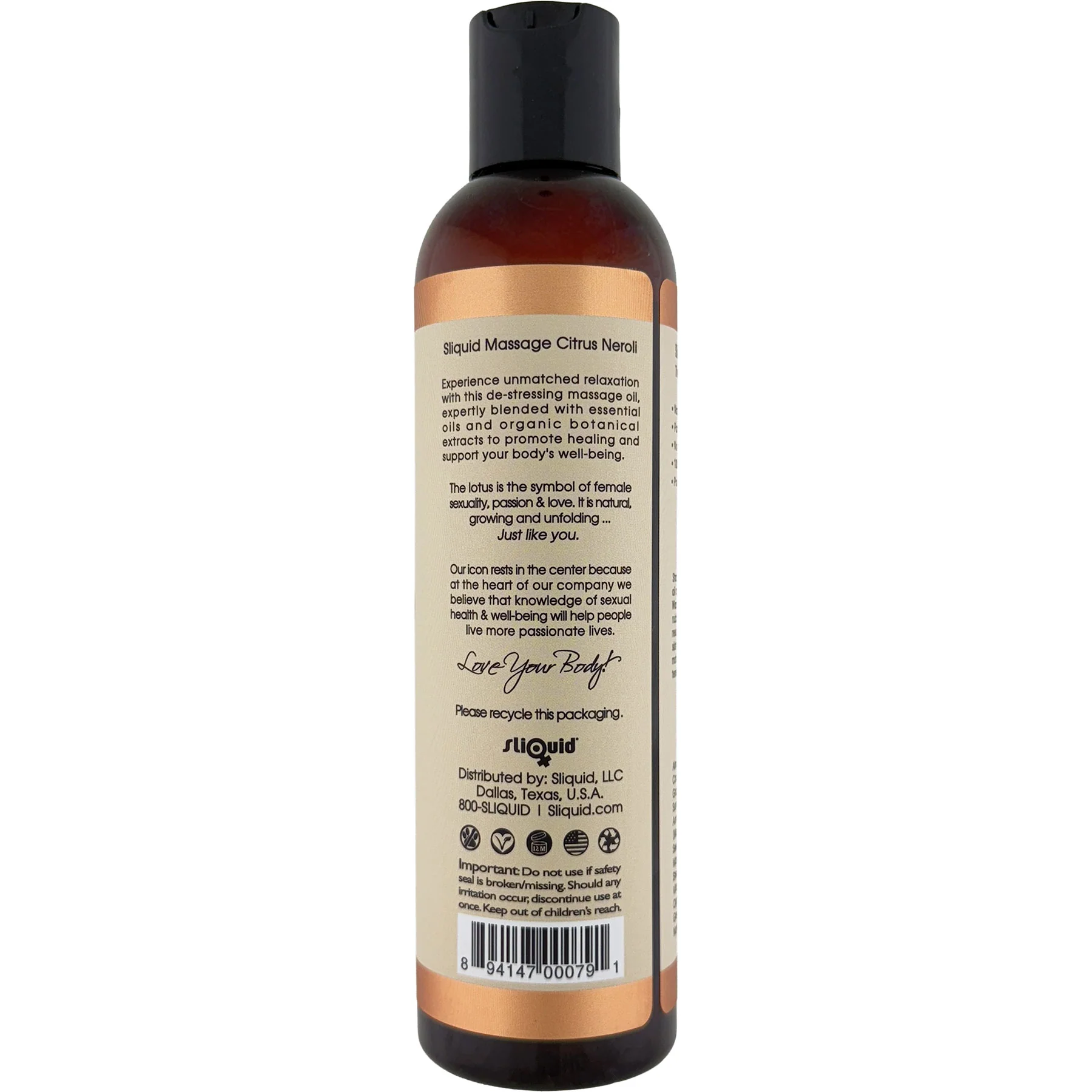 Sliquid Balance Collection Massage Oil 8.5 fl oz - Image 3