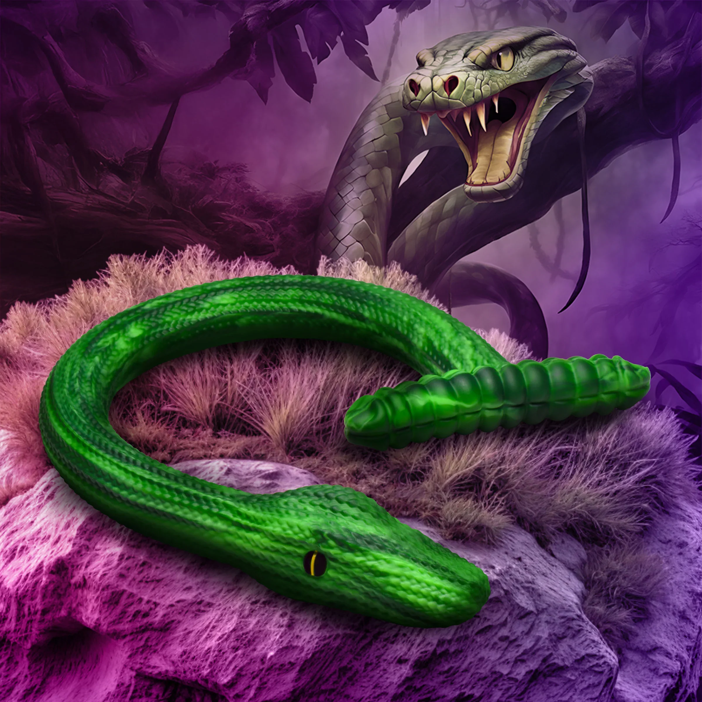 Slither 21" Silicone Dildo By Creature Cocks - Image 6