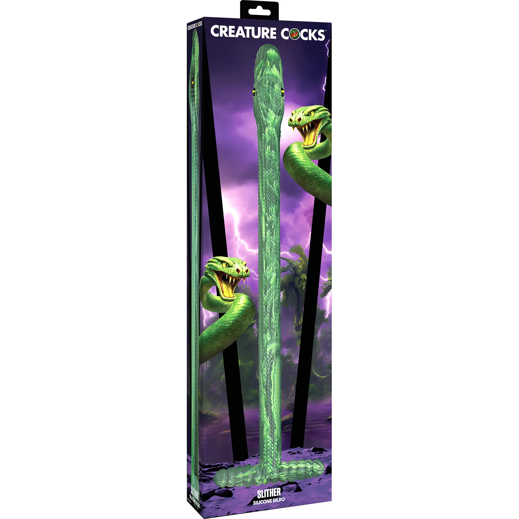 Slither 21" Silicone Dildo By Creature Cocks - Image 7