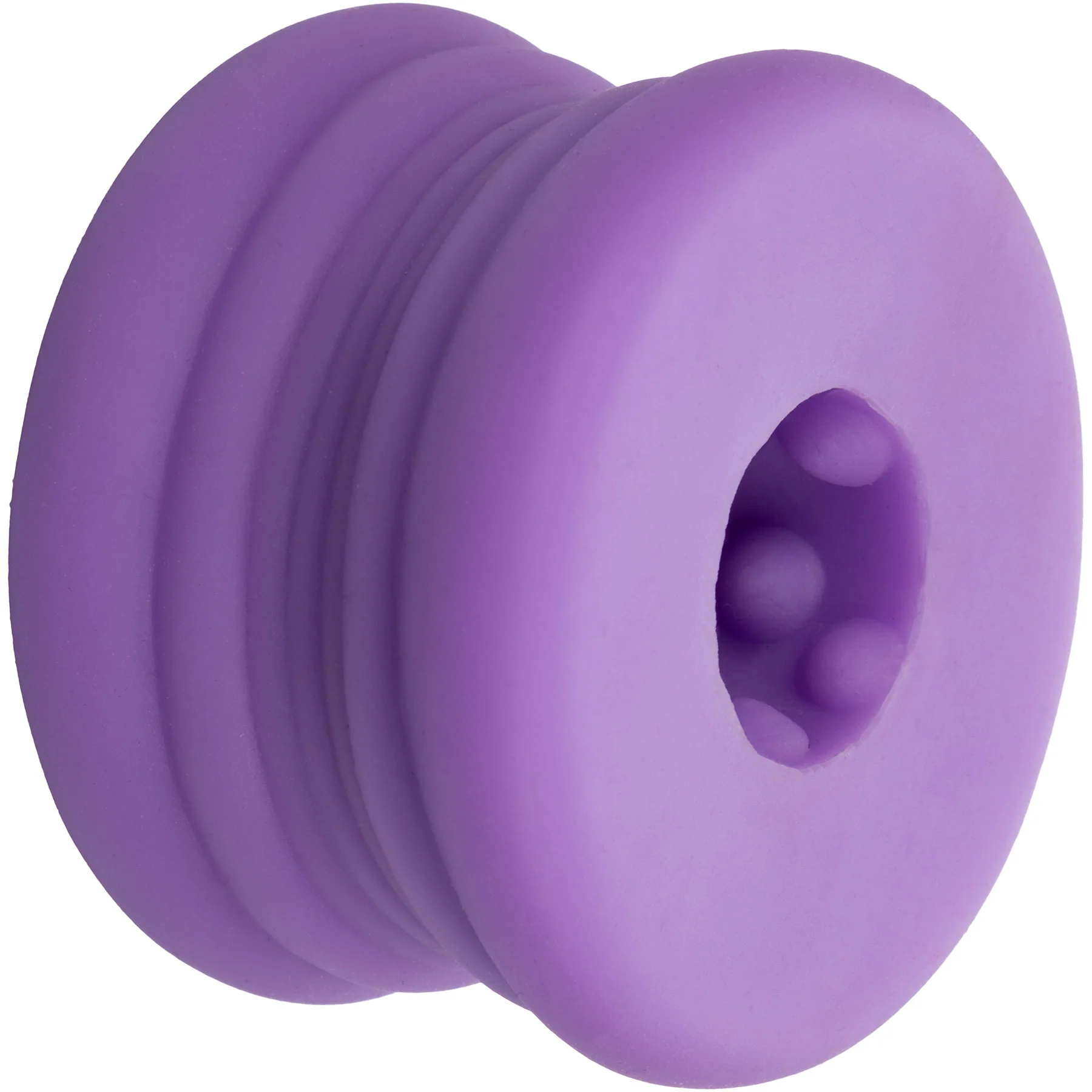 Slop Top Dirty Luv Silicone BJ Enhancer By CalExotics - Purple Glow In The Dark - Image 5