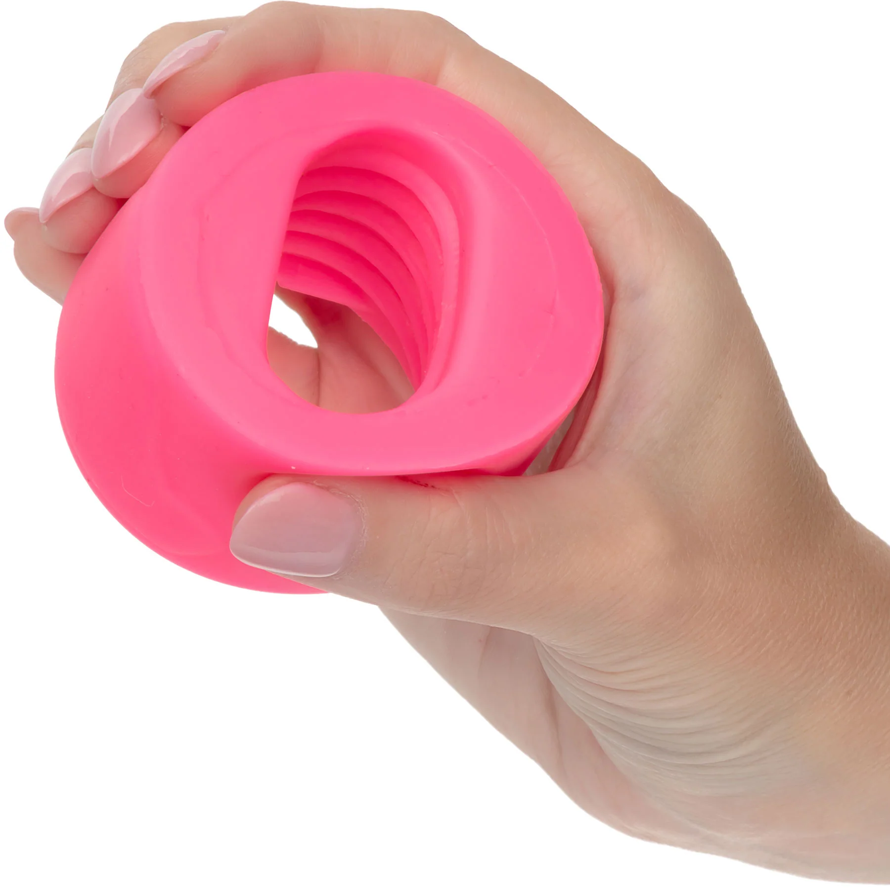 Slop Top Filthy Luv Silicone BJ Enhancer By CalExotics - Pink Glow In The Dark - Image 2