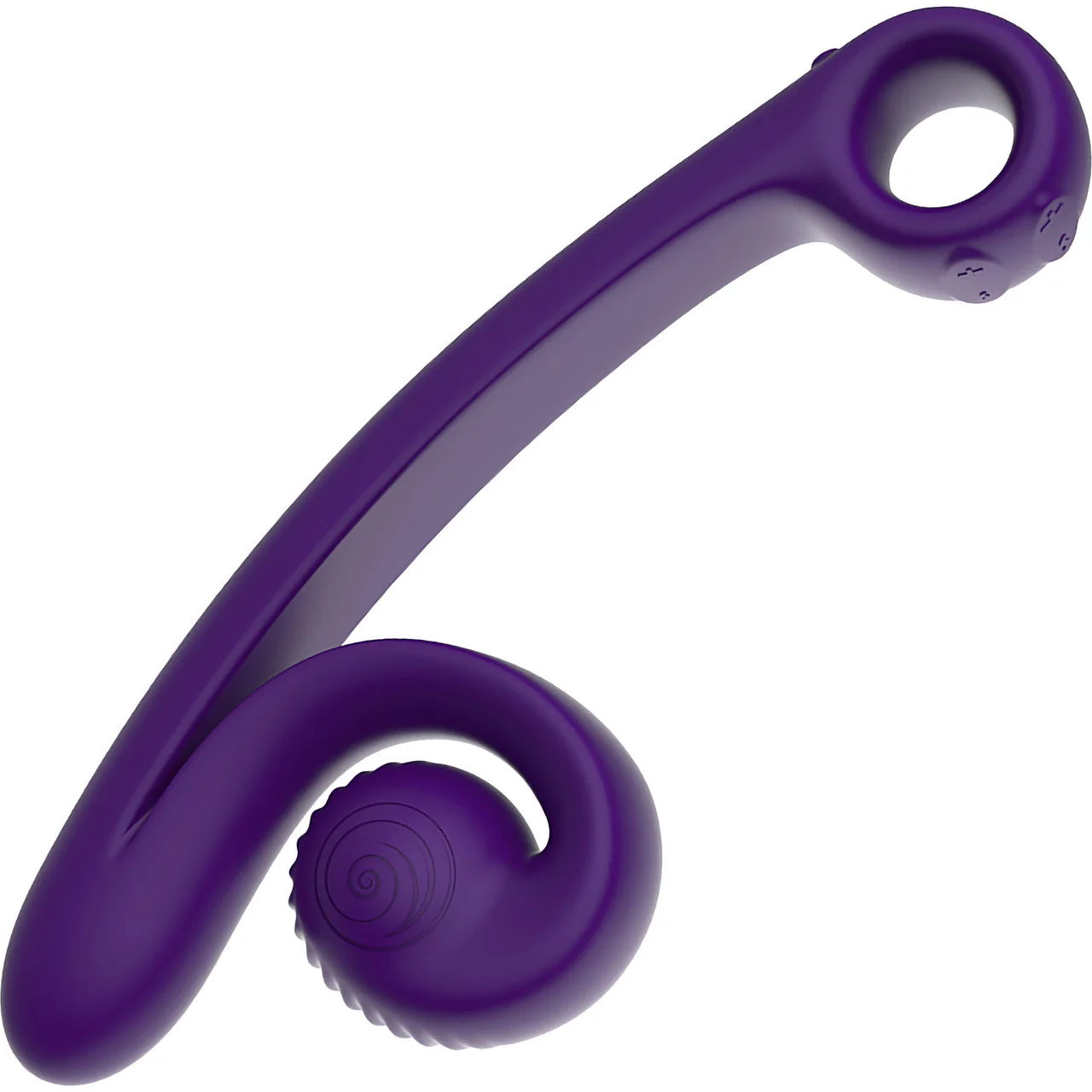 SVibe Snail Curve Silicone Rechargeable Waterproof Dual Stimulation Vibrator - Purple - Image 3