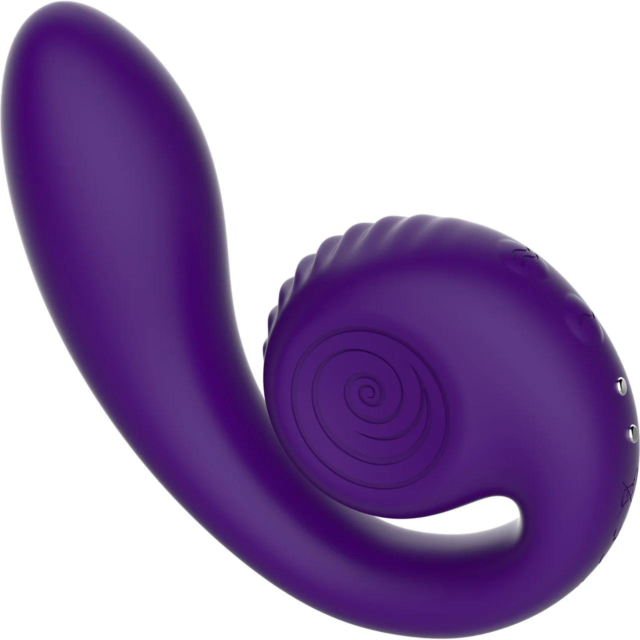 SVibe Snail Gizi Silicone Rechargeable Waterproof Dual Stimulation Vibrator - Purple - Image 2