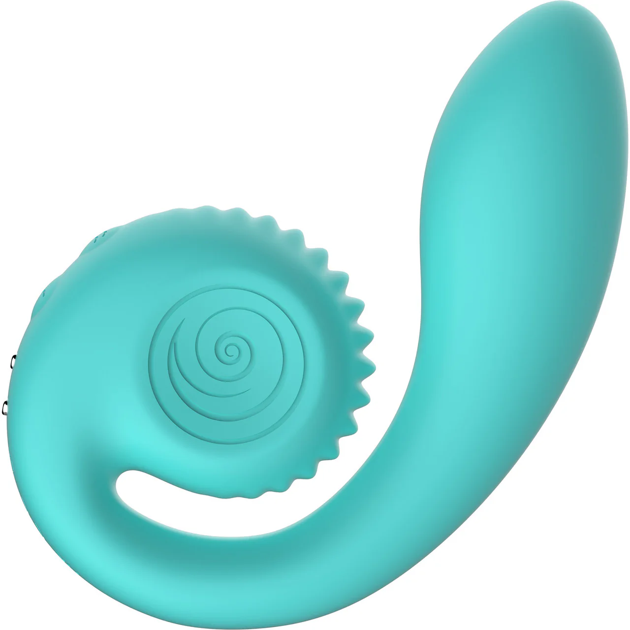 SVibe Snail Gizi Silicone Rechargeable Waterproof Dual Stimulation Vibrator - Tiffany