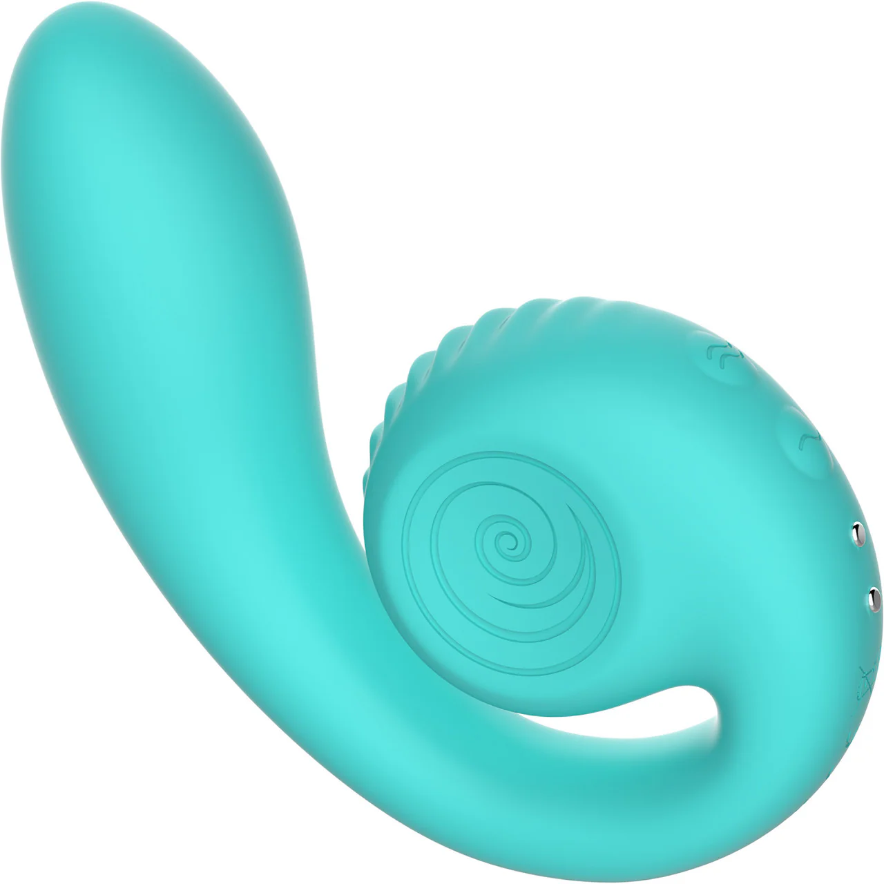 SVibe Snail Gizi Silicone Rechargeable Waterproof Dual Stimulation Vibrator - Tiffany - Image 2