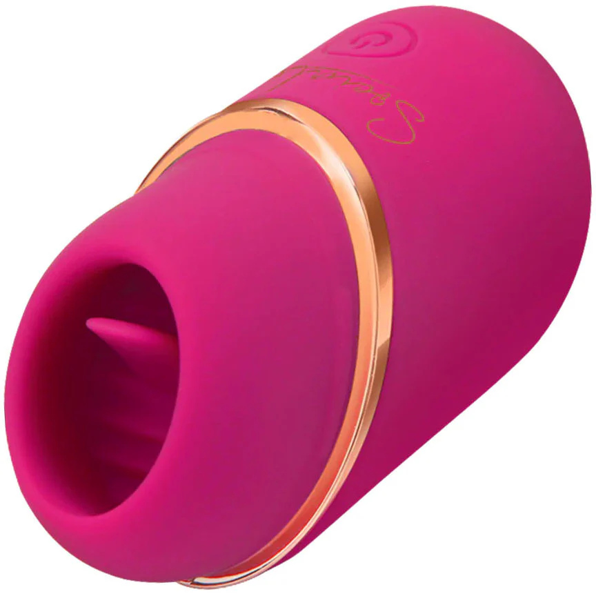 Socialite LIV MINI Tongue Rechargeable Silicone Waterproof Pocket Licker By Bodywand - Pink - Image 3