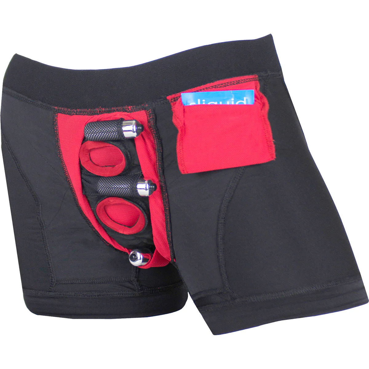 SpareParts Tomboii Harness Boxer Briefs - Black & Red - Image 5