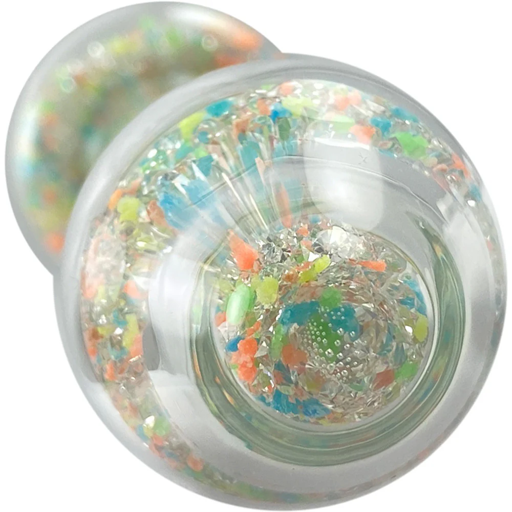 Sparkle Glow Glass Dildo With Aurora Borealis Crystal Base By Crystal Delights - Tooti Fruiti - Image 7
