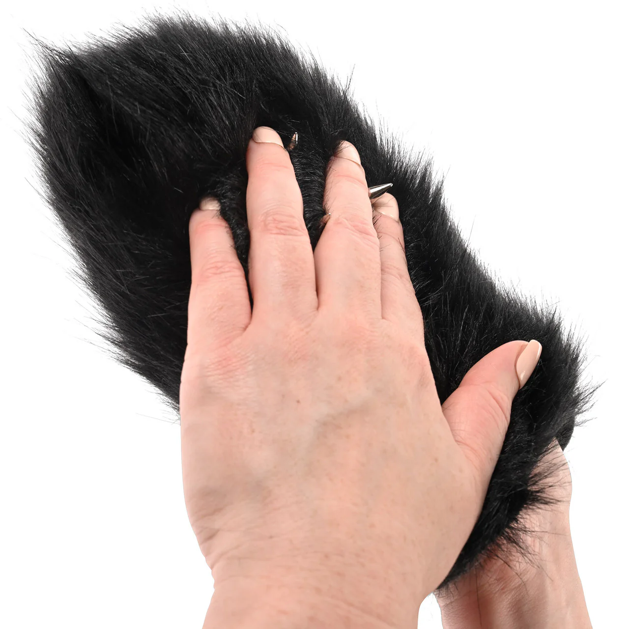 Spiked Sensory Mitt By Sportsheets - Black - Image 3