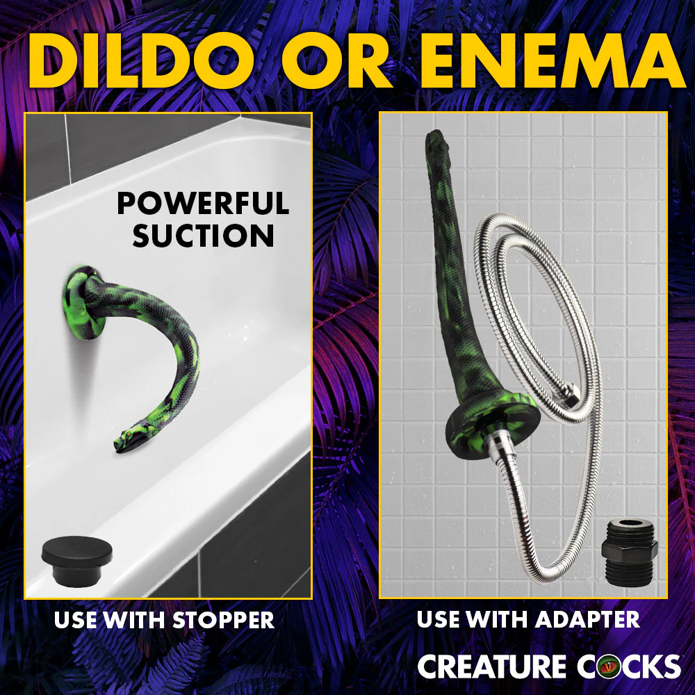 Spitting Serpent Silicone Enema Snake By Creature Cocks - Image 11