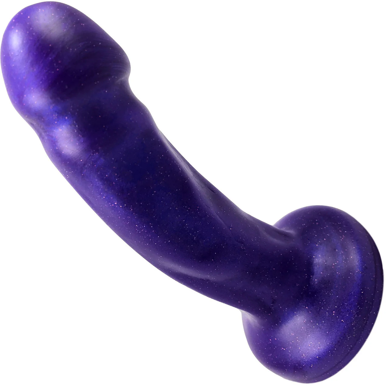 Splendid Dual-Density 6" Silicone Dildo By Uberrime - Small, Orchid - Image 2