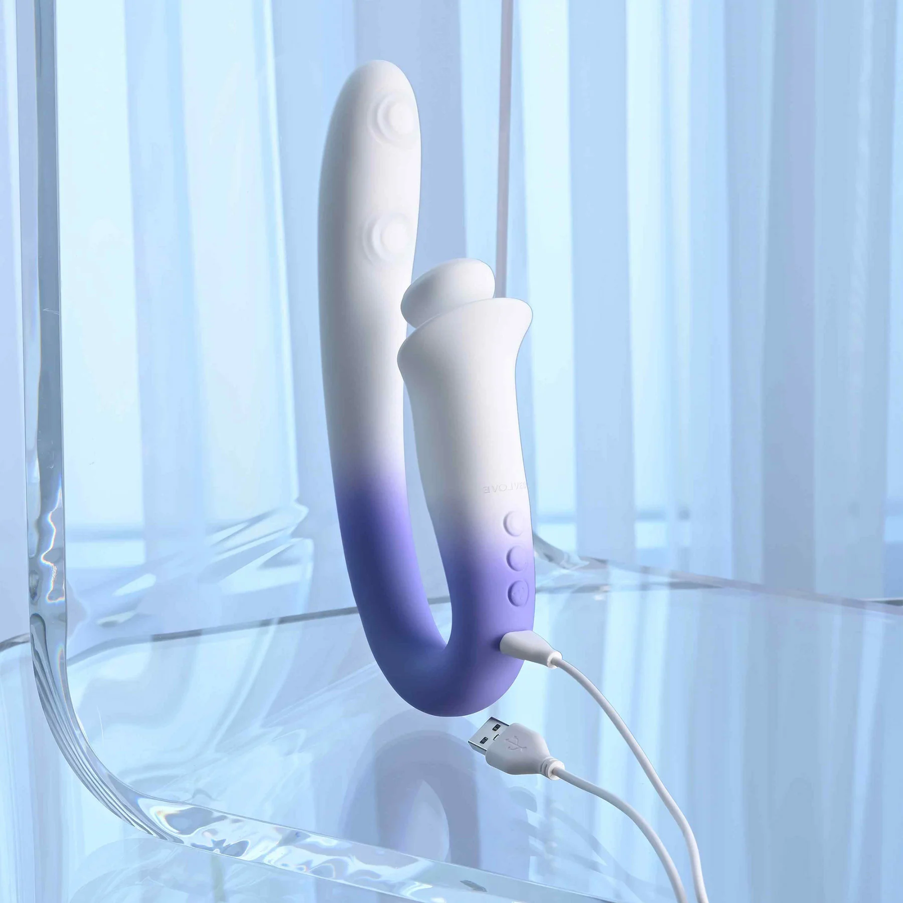 Spring Loaded Silicone Dual Stimulation Vibrator By Evolved Novelties - Image 15