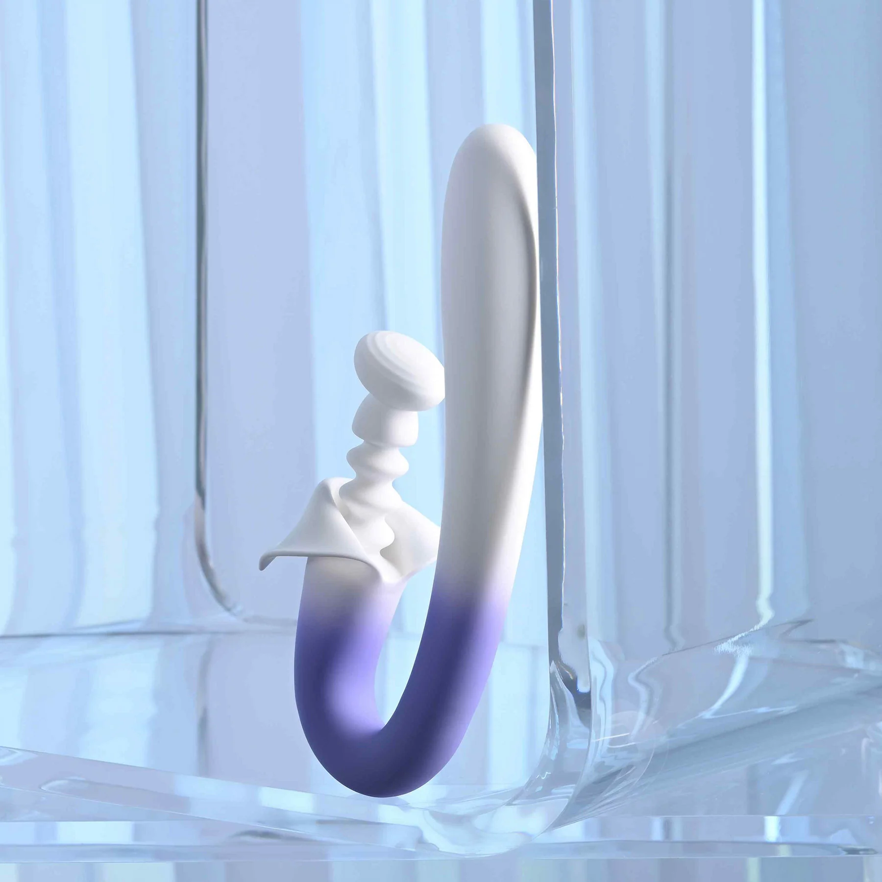 Spring Loaded Silicone Dual Stimulation Vibrator By Evolved Novelties - Image 4