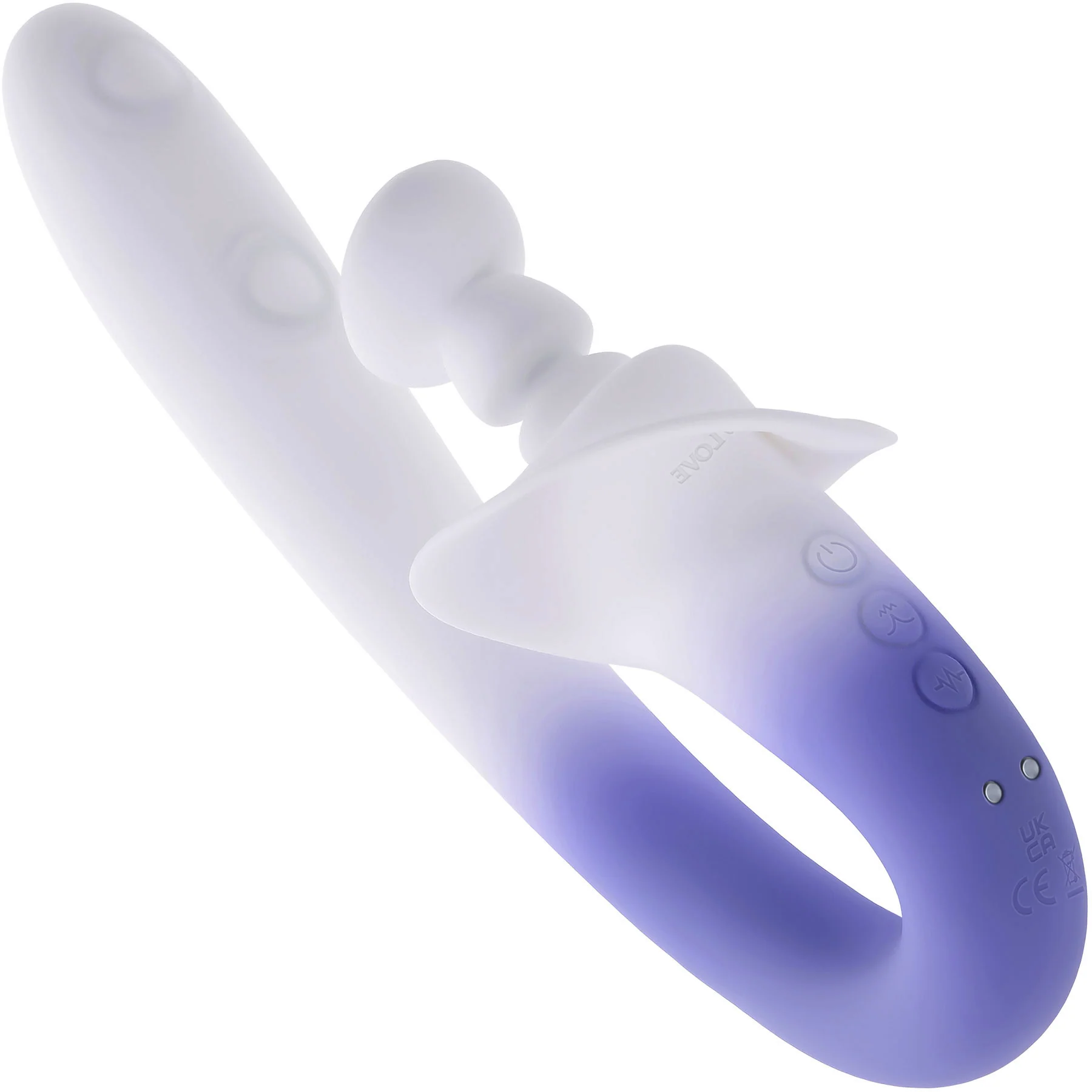 Spring Loaded Silicone Dual Stimulation Vibrator By Evolved Novelties - Image 7