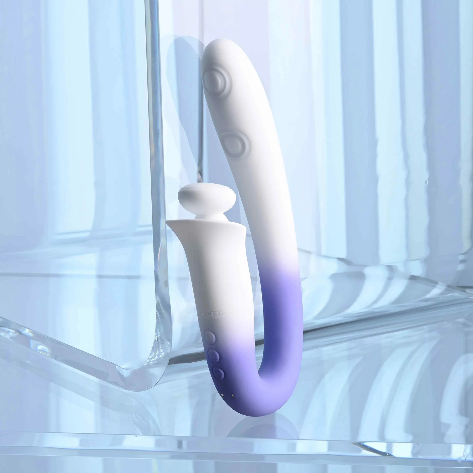 Spring Loaded Silicone Dual Stimulation Vibrator By Evolved Novelties - Image 8