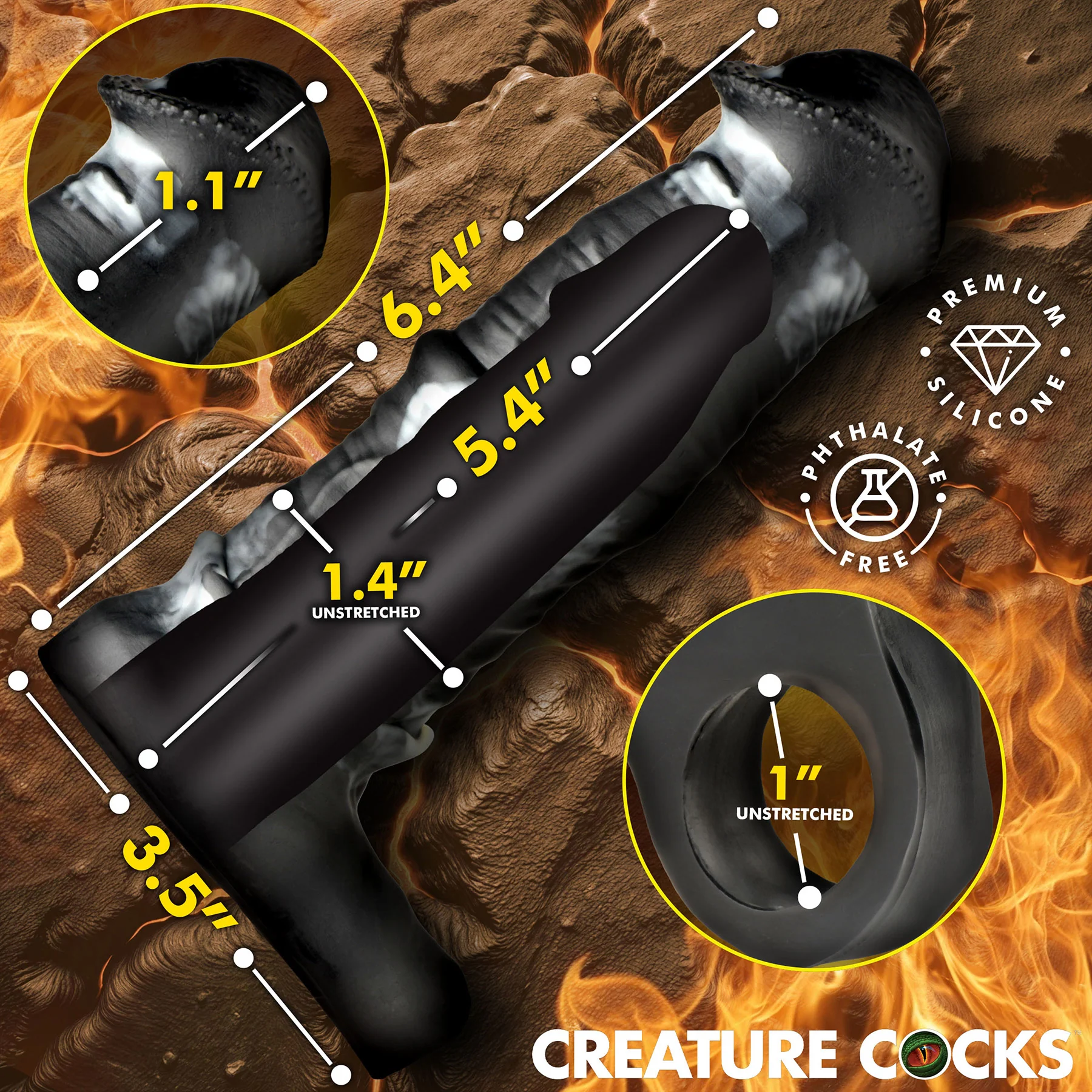 Stallion Silicone Penis Extension By Creature Cocks - Image 5