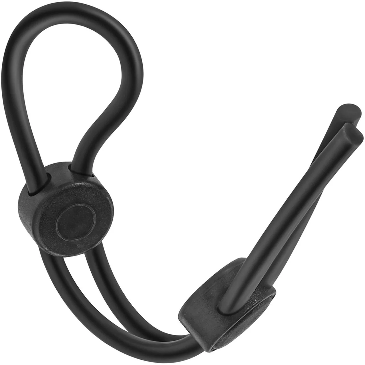 Stay Hard Silicone Double Loop Cock Ring By Blush Novelties - Black - Image 3