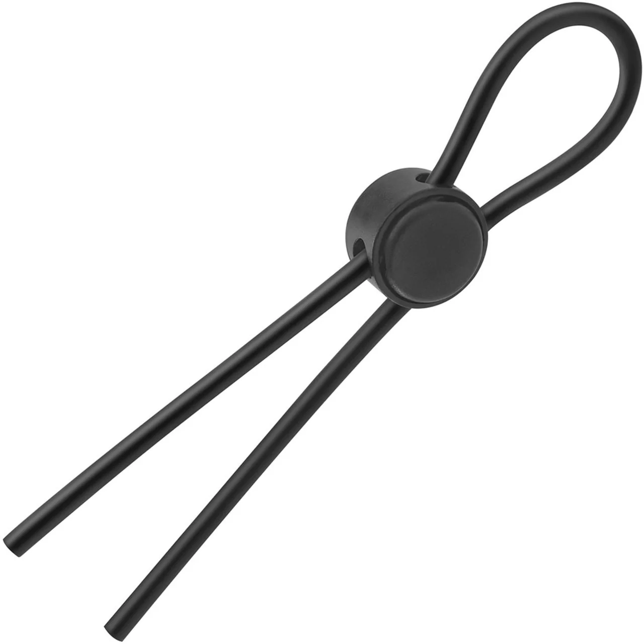 Stay Hard Silicone Loop Cock Ring By Blush Novelties - Black - Image 2