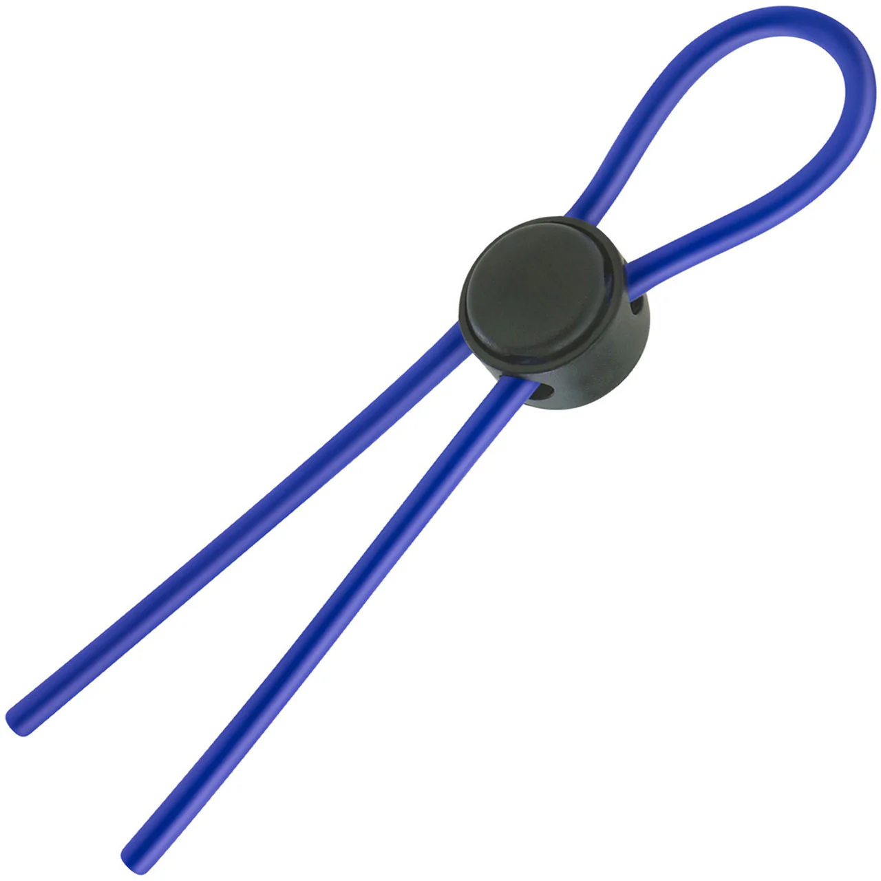 Stay Hard Silicone Loop Cock Ring By Blush Novelties - Blue - Image 2
