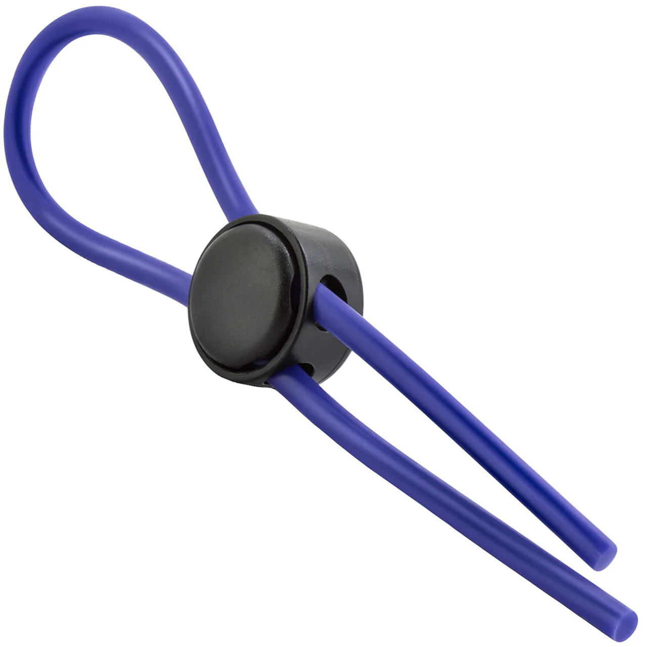 Stay Hard Silicone Loop Cock Ring By Blush Novelties - Blue - Image 3