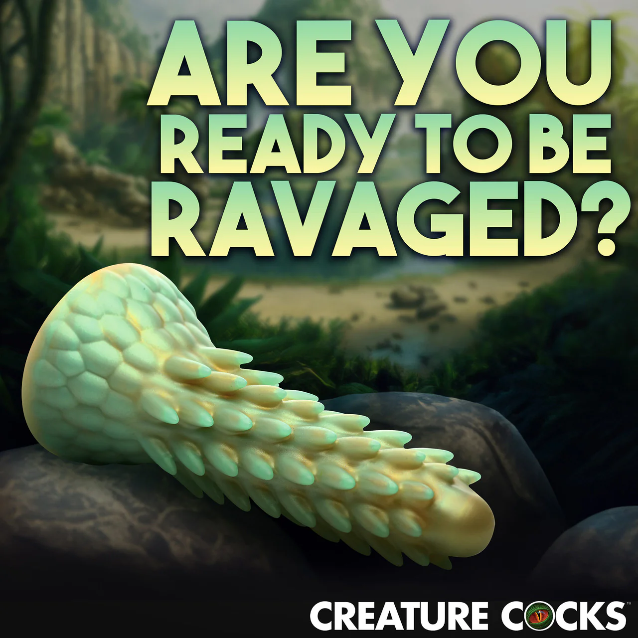 Stegosaurus Spiky Reptile 7.5" Silicone Suction Cup Dildo By Creature Cocks - Image 12